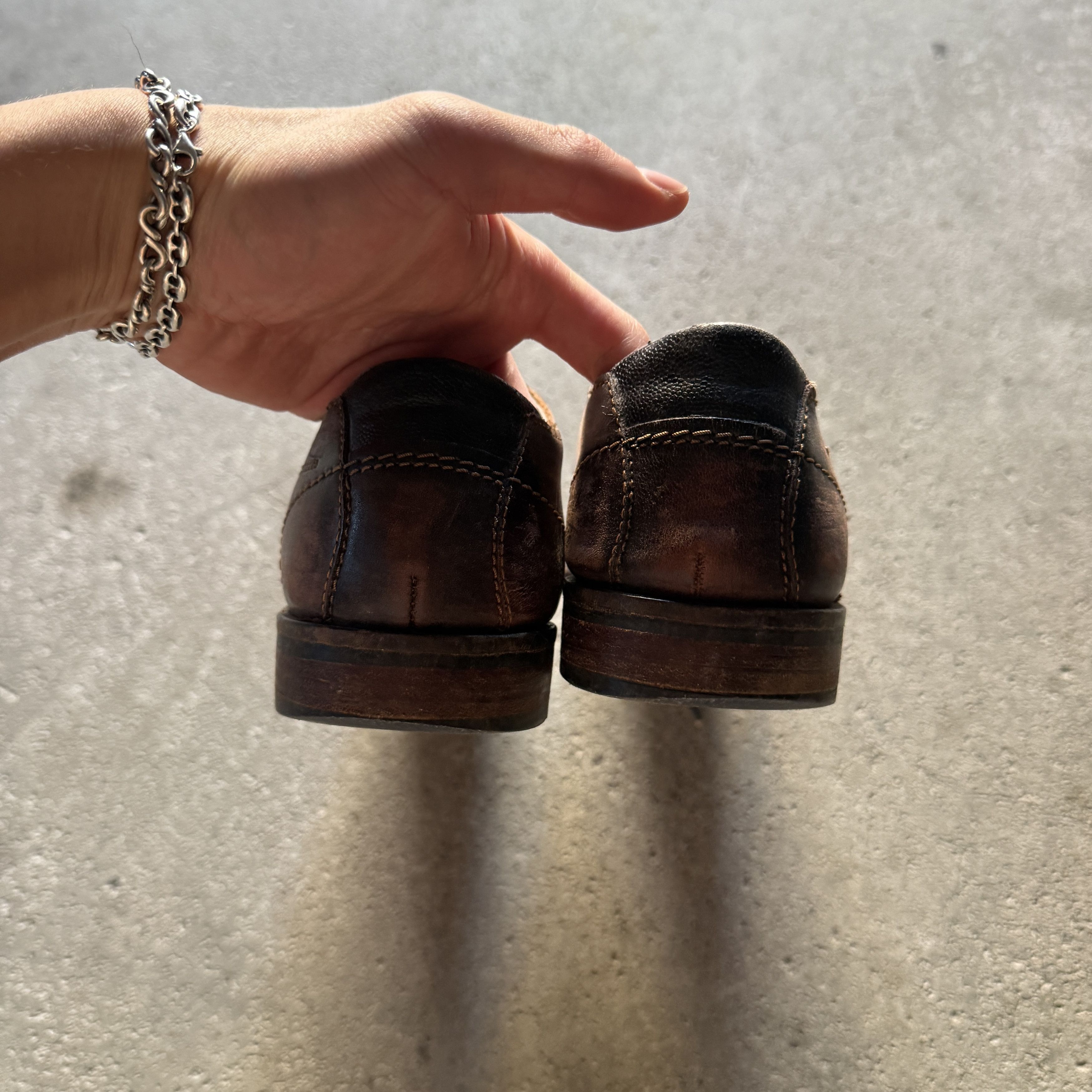Bugatti vintage distressed faded Bugatti loafer oxford shoes Size US 9.5 / EU 42-43 - 3 Thumbnail