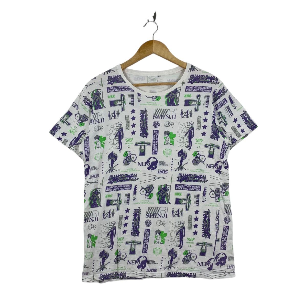 Vintage Neon Genesis Evangelion Japanese Anime Action Series T-Shirt Size US M / EU 48-50 / 2 - 1 Thumbnail