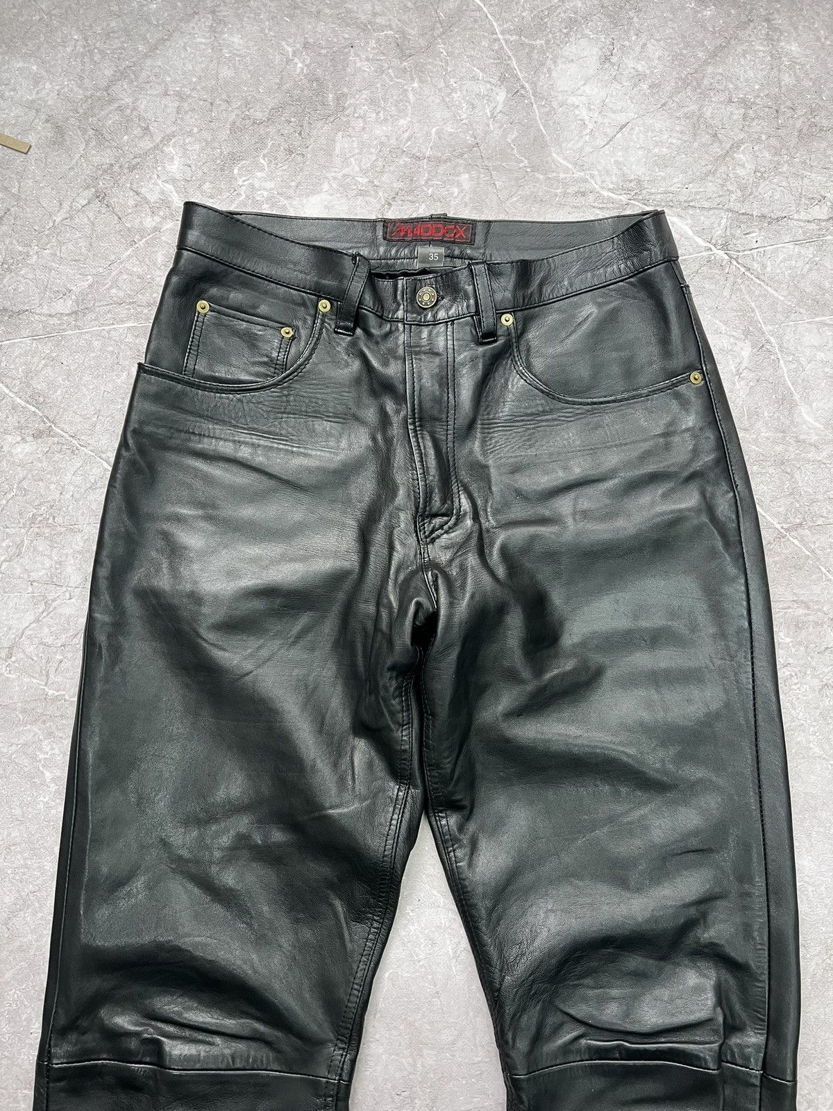 Other VINTAGE REGULAR LEATHER MOTO PANTS BALENCIAGA STYLE Size US 35 - 4 Thumbnail