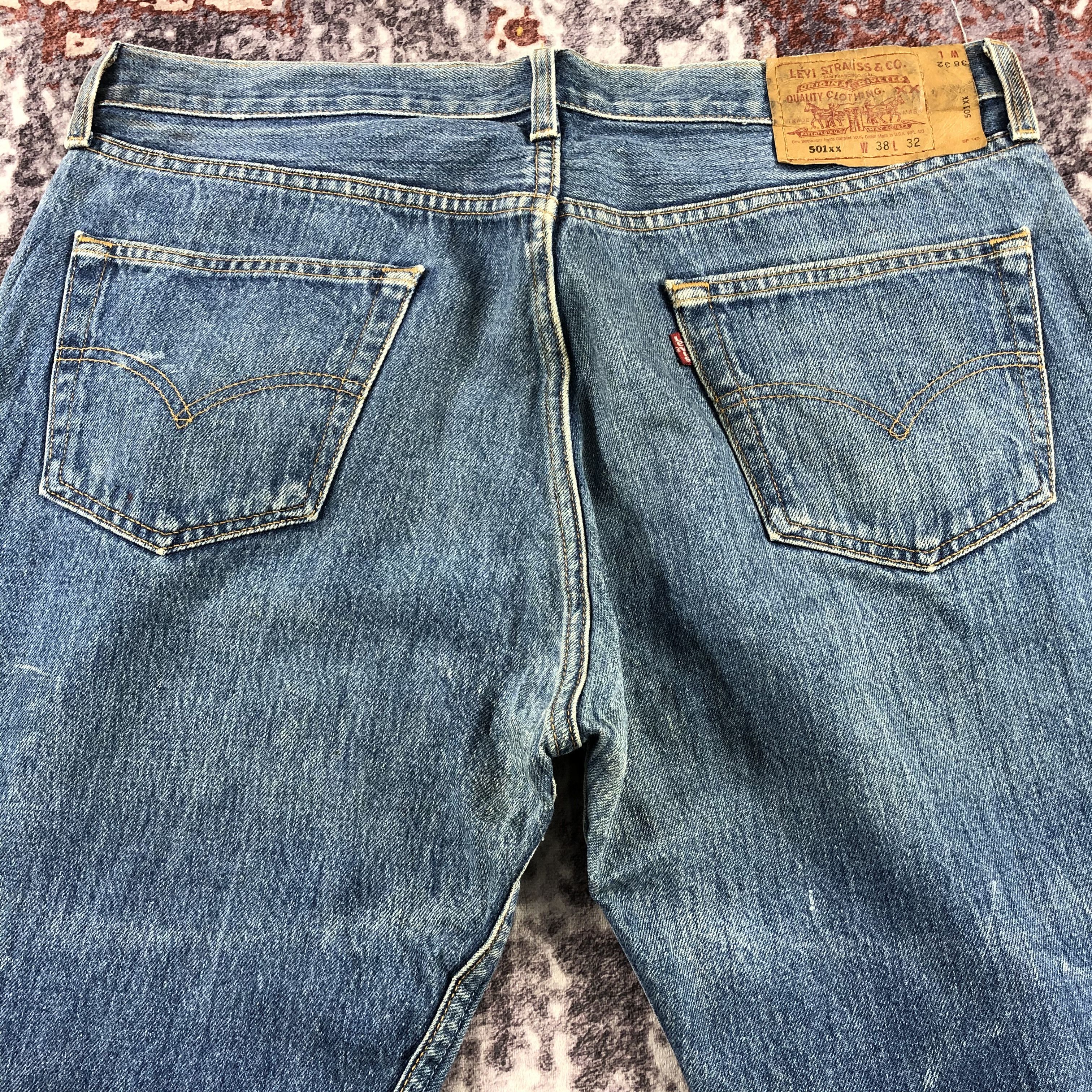 Levi's Vintage 90s Levis 501 Jeans-JM2829 Size US 36 / EU 52 - 5 Thumbnail
