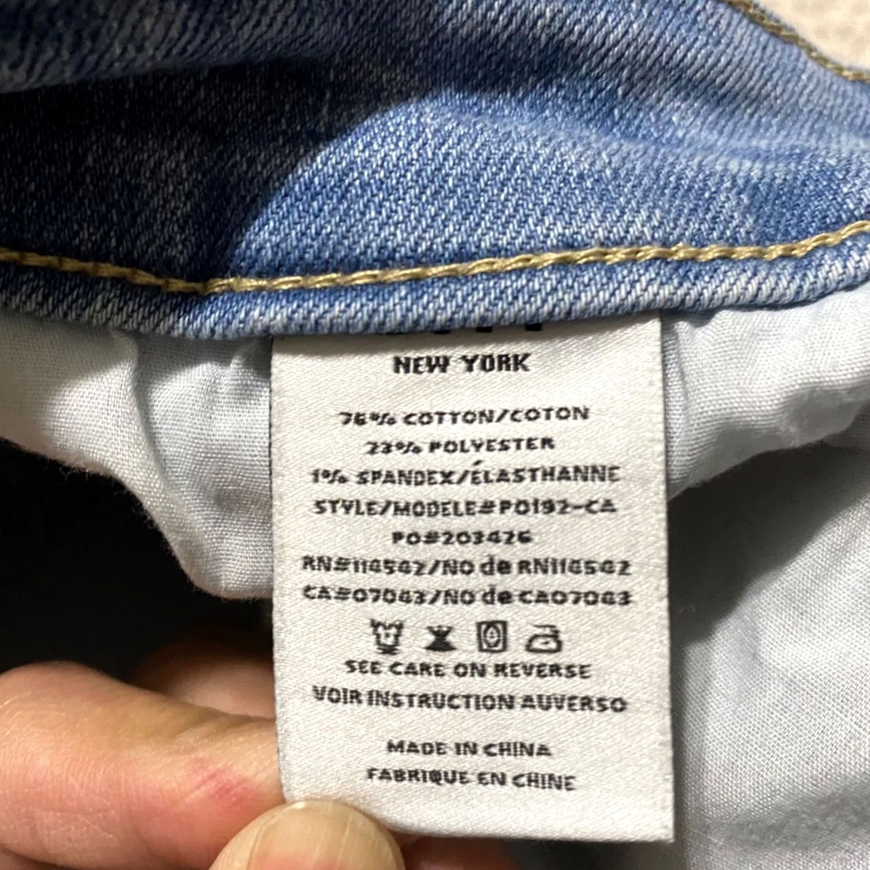 Denime OAT New York Womens Jeans Blue Denim Medium Wash Straight Raw Hem sz 10 Size 32" / US 10 / IT 46 - 4 Thumbnail