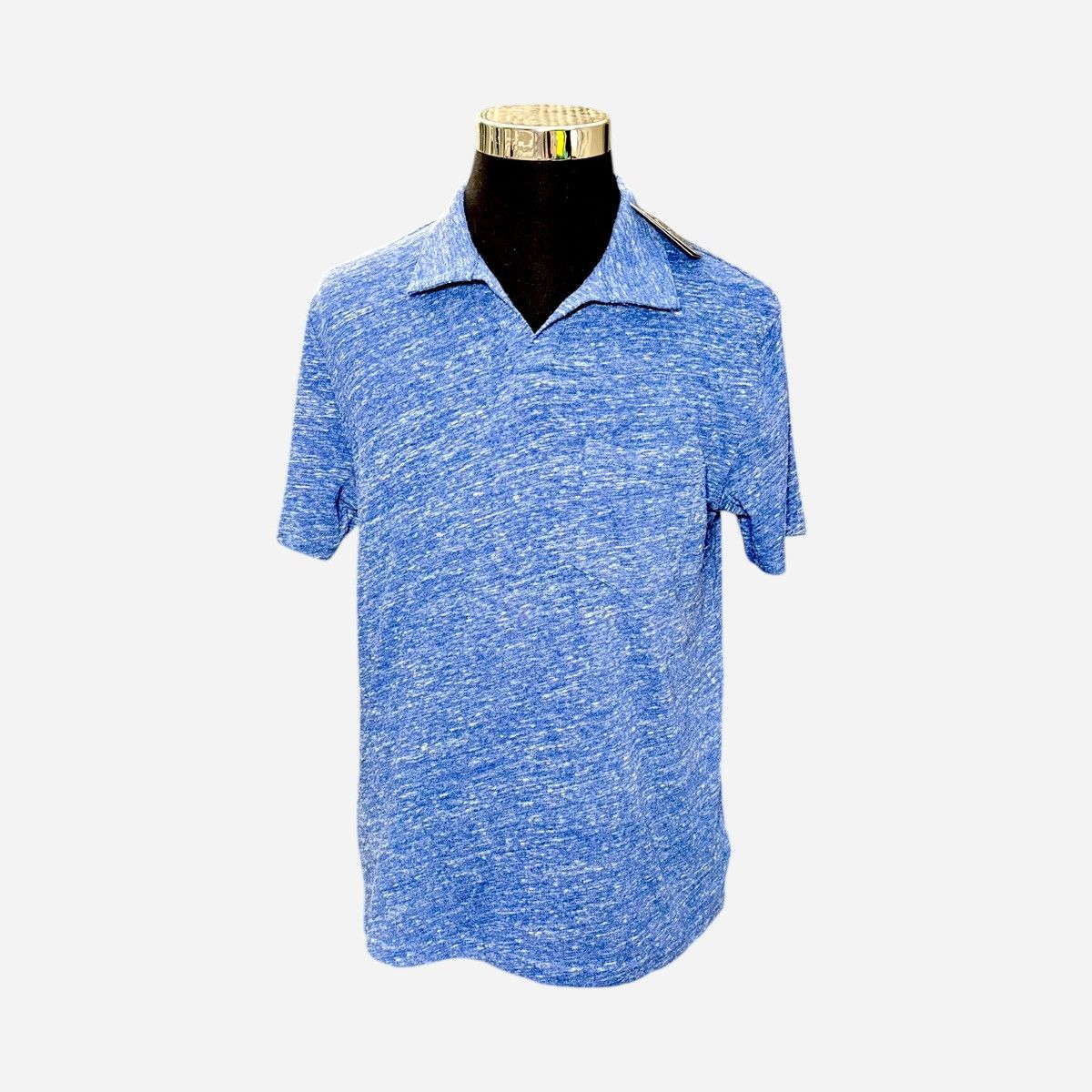 Lucky Brand Lucky Brand Men’s Blue Johnny Collar Linen Shirt Sz M Size US M / EU 48-50 / 2 - 5 Thumbnail