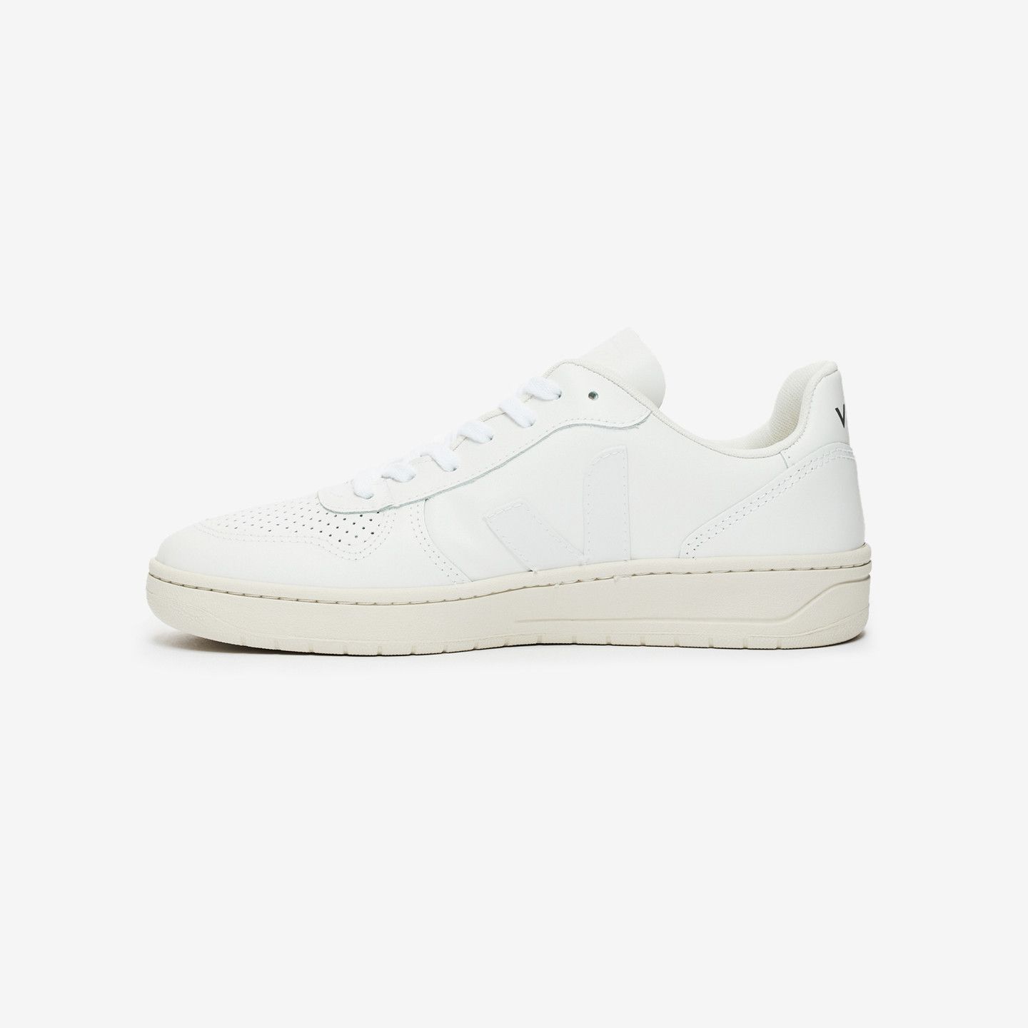 Veja o1s22i1n0924 V-10 Leather Sneakers in White Size US 10 / IT 40 - 2 Thumbnail