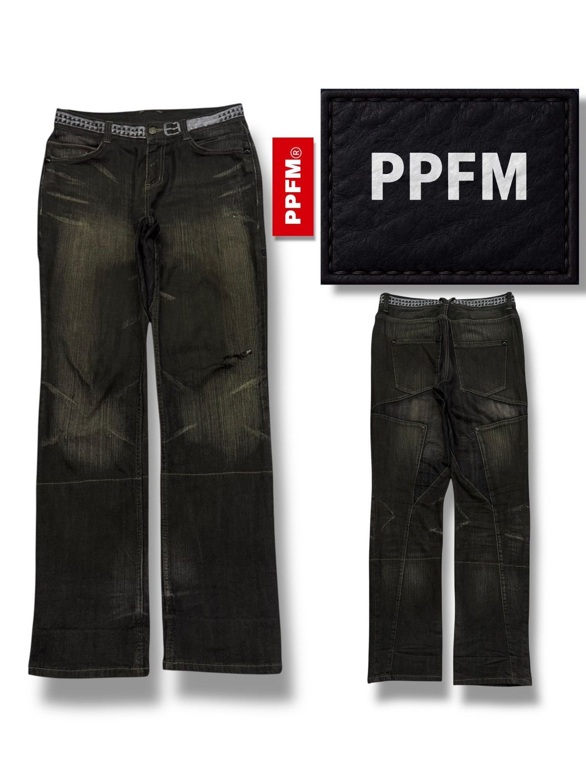 Vintage Y2K PPFM Archive Rock Denim - Japanese Punk Jeans 33
