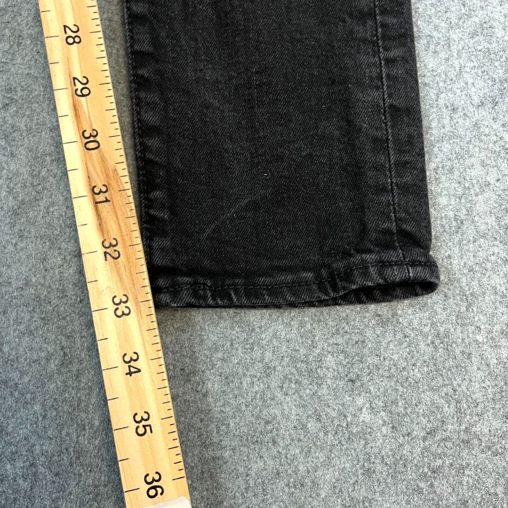Levi's Levi's Jeans Slim Skinny 34 Dark Wash Black Faded Stretch Premium Big E Mens Regular 34in 5-Pocket Denim Cotton Lyocell Elastan Size US 34 / EU 50 - 4 Thumbnail
