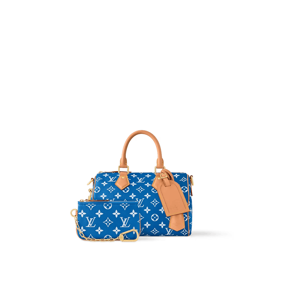 Bag Crossbody Leather Monogram Logo Lv M24424 in Blue, Men's