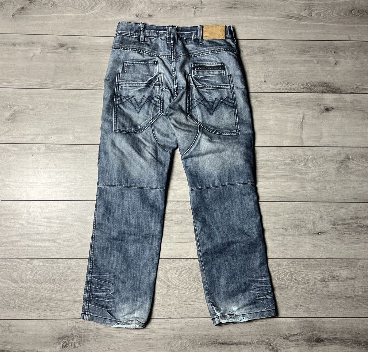 Japanese Brand Fishbone vintage denim jeans drip y2k faded Japanese Size US 32 / EU 48 - 5 Thumbnail