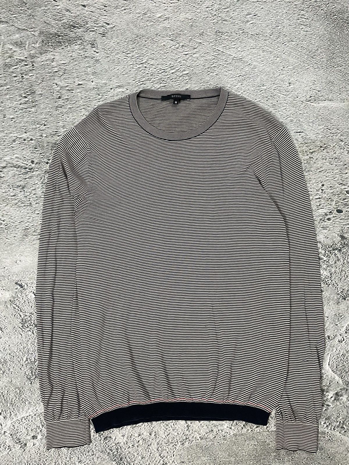 Gucci Gucci Sweater Vintage stripped white black knit Size US M / EU 48-50 / 2 - 1 Thumbnail