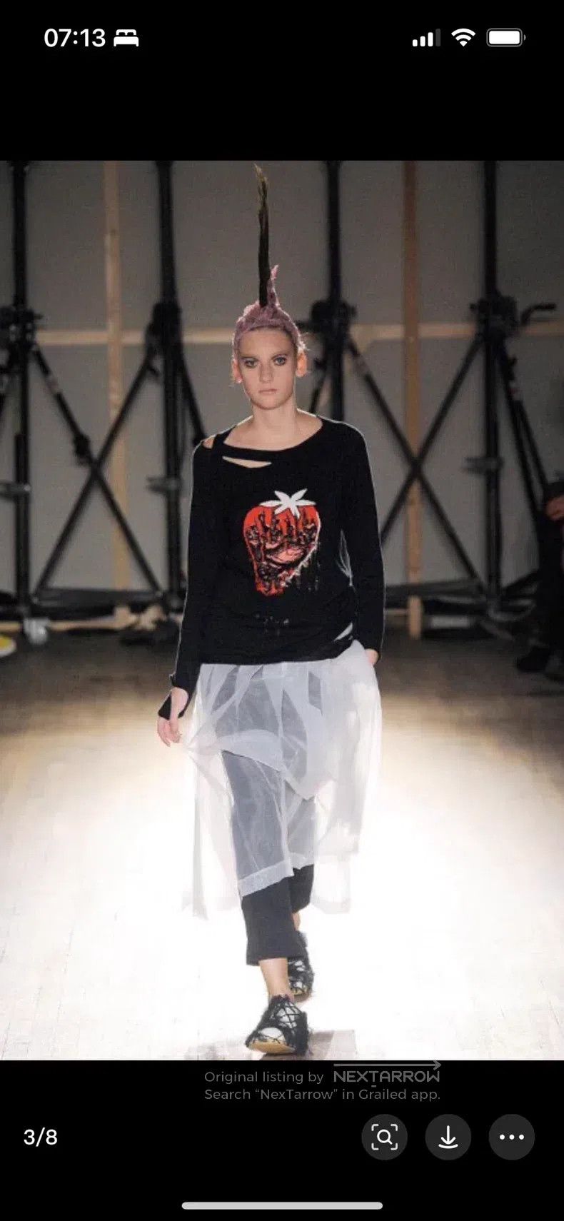 Comme des Garcons Comme Des Garcons Ripped Strawberry Punk Top Size S / US 4 / IT 40 - 4 Thumbnail