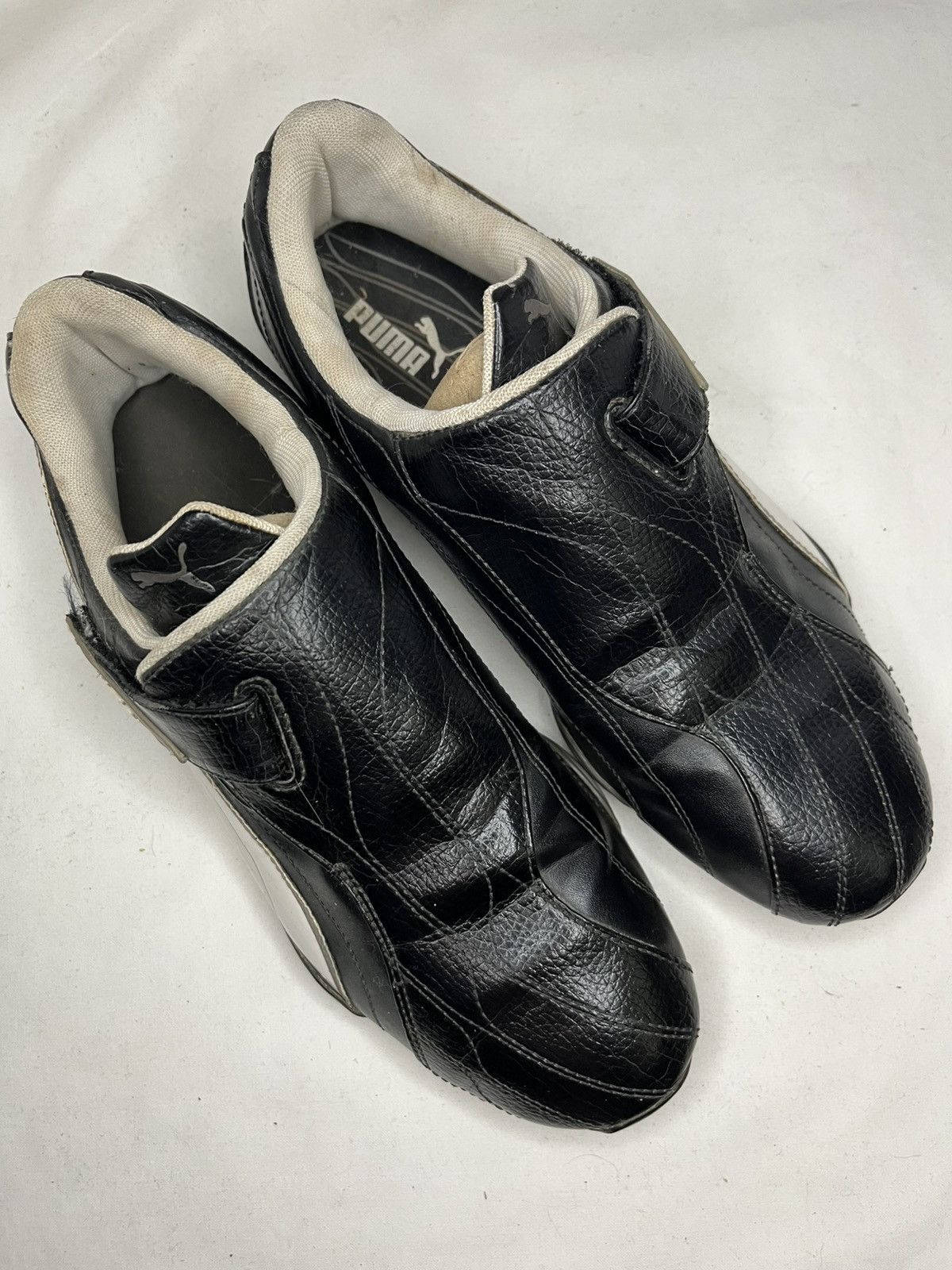 Japanese Brand Vintage 00’s Puma Y2K Leather Japanese Slip On Trainers Size US 8 / EU 41 - 4 Thumbnail