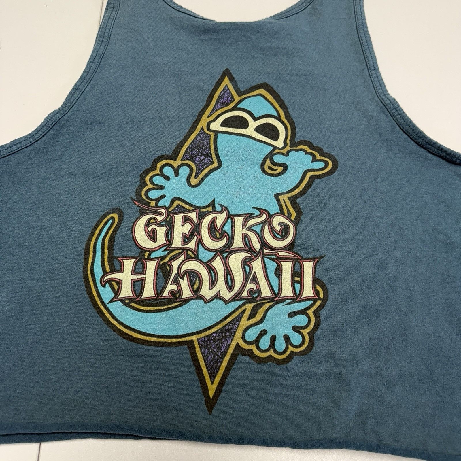 Vintage Vintage 90s Gecko Hawaii Tank Top Crop Top Adult M 19.5x19 T Size M / US 6-8 / IT 42-44 - 7 Thumbnail