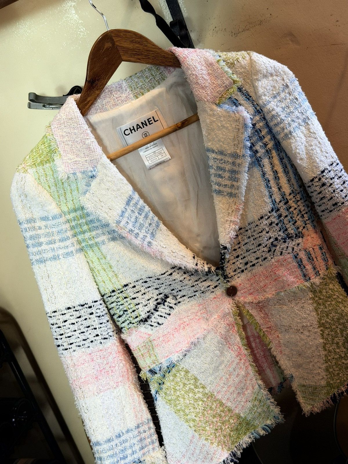 Chanel Chanel Multicolor Checked Tweed Floral Brooch Size XS / US 0-2 / IT 36-38 - 5 Thumbnail