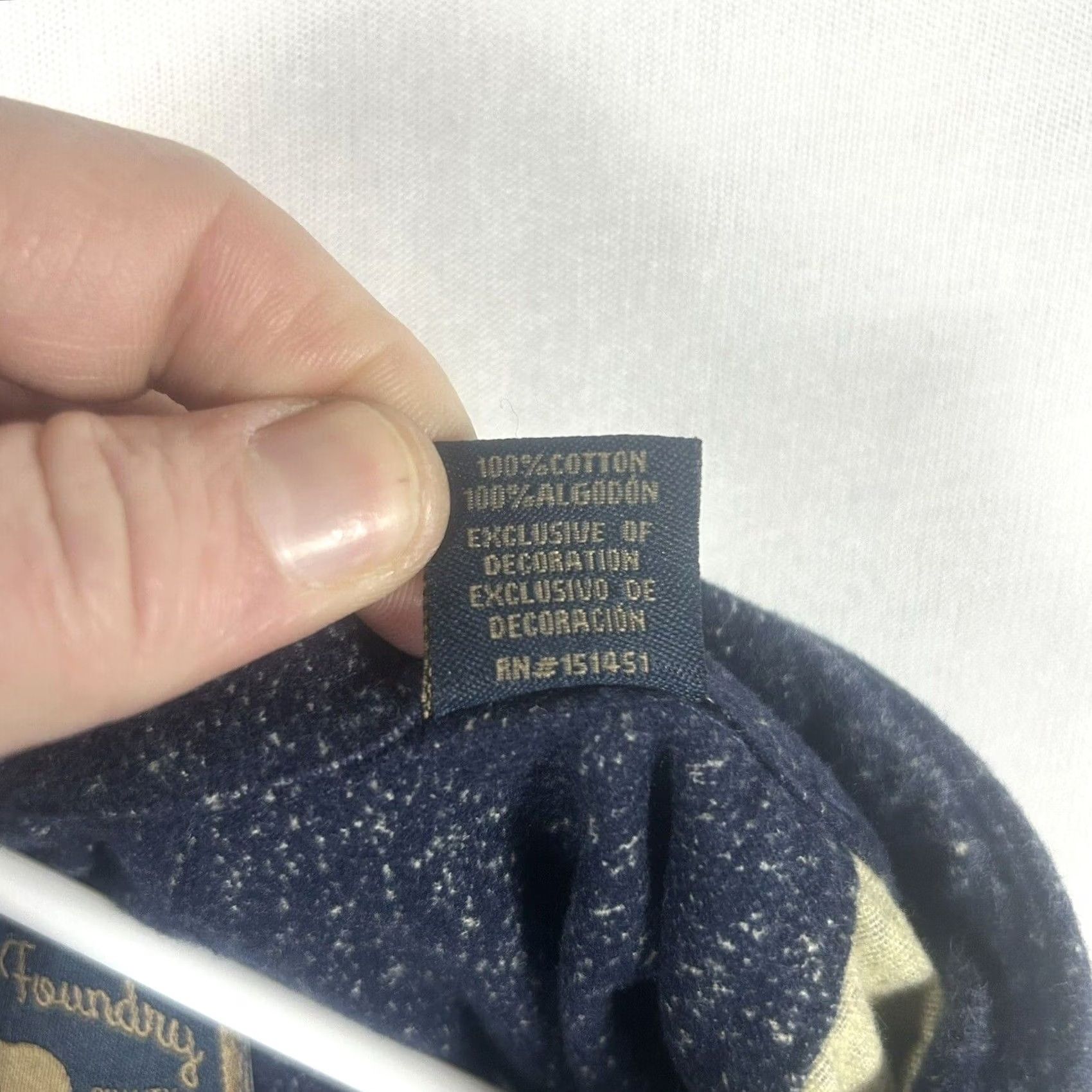 Vintage Foundry Freedom Shirt Men's Large Heather Blue Chamois Button Up Flannel Size US L / EU 52-54 / 3 - 6 Thumbnail