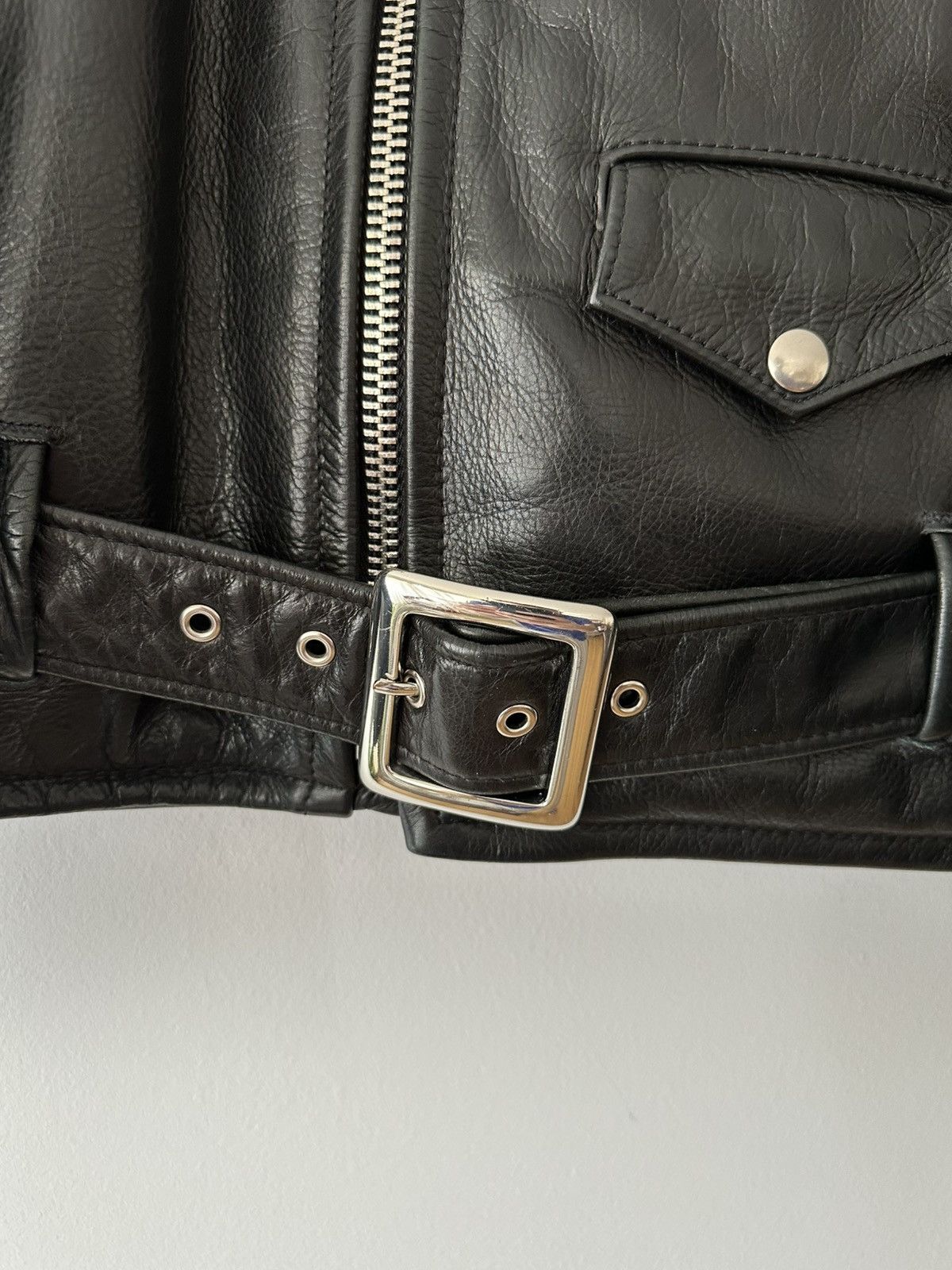 Schott 519 Pebbled Cowhide 'One Star' Perfecto Motorcycle Jacket Size US M / EU 48-50 / 2 - 4 Thumbnail