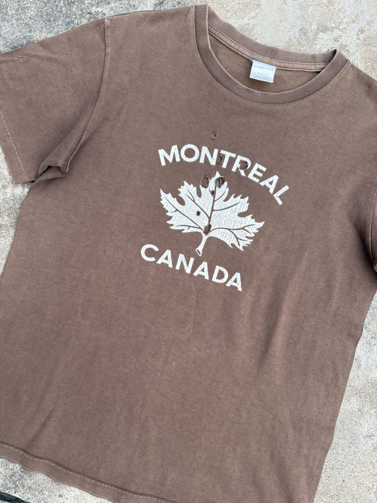 Number (N)ine SS01 “Time Migration” Montreal Canada Tee Size US L / EU 52-54 / 3 - 3 Thumbnail