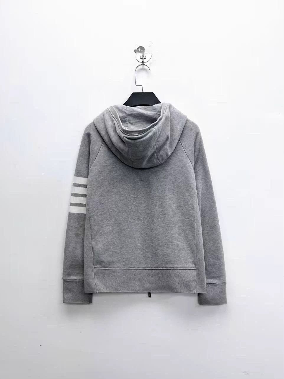 Thom Browne Thom Browne light gray 4-bar zip hoodie 1 Size US S / EU 44-46 / 1 - 2 Thumbnail