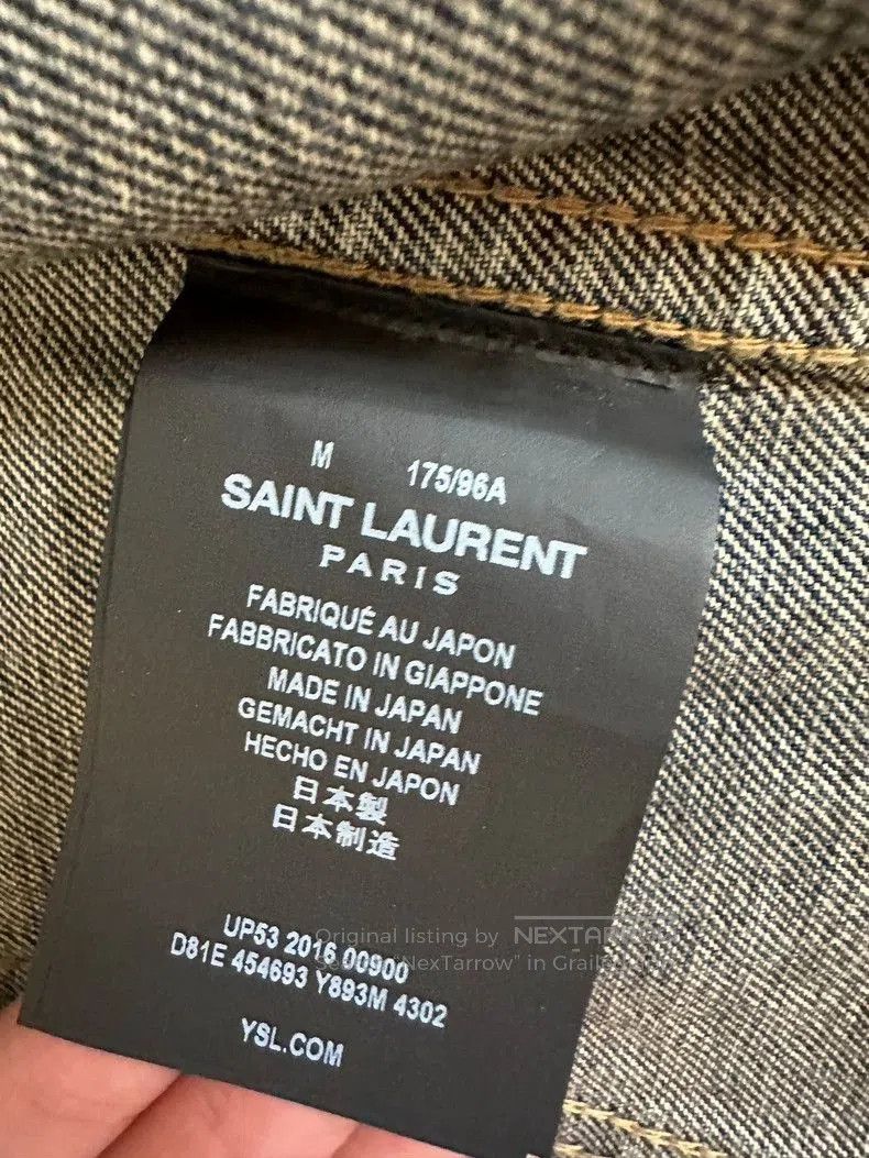 Saint Laurent Paris SAINT LAURENT Limited Shark Denim Jacket. Size US M / EU 48-50 / 2 - 4 Thumbnail