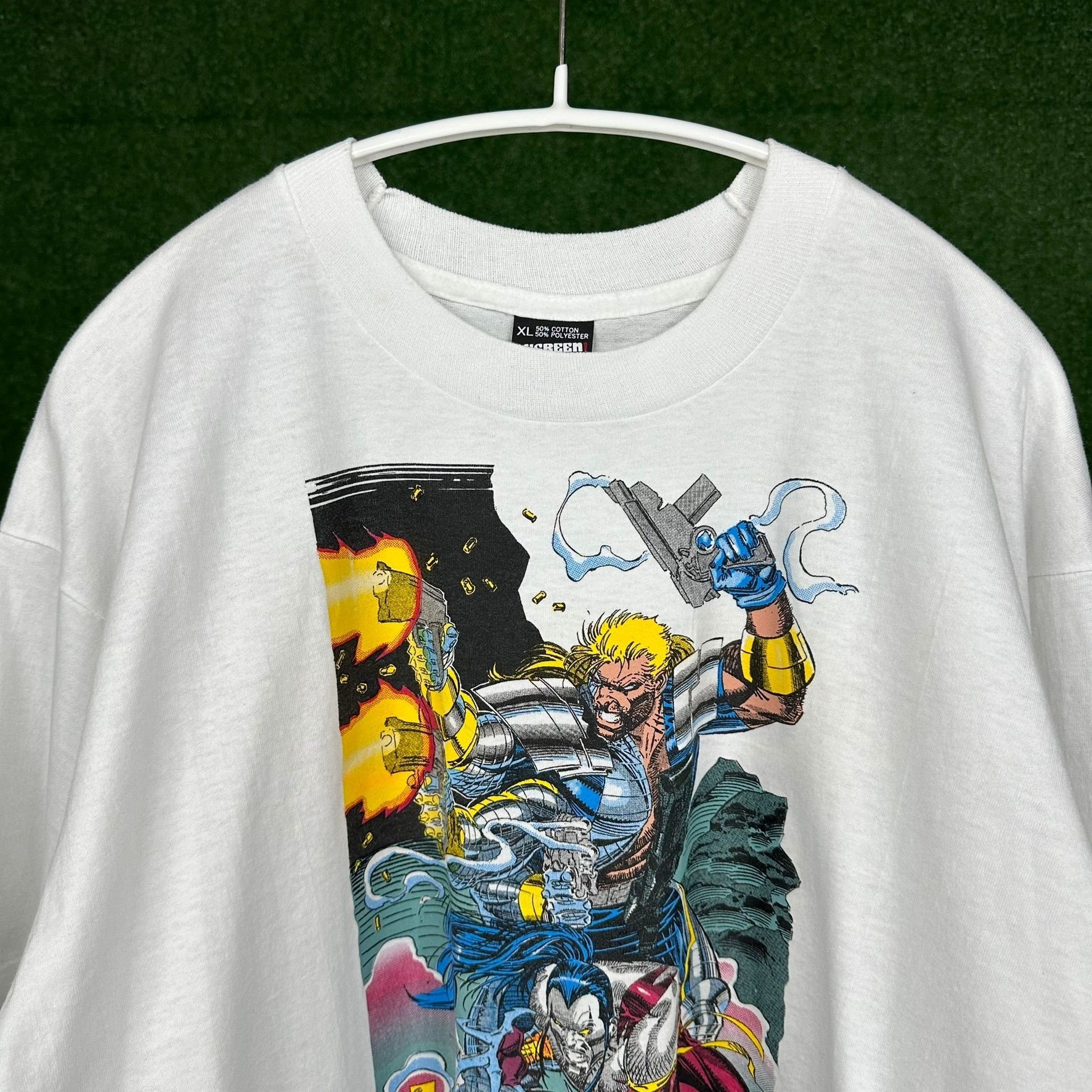 image of Marvel Comics x Tee Marc Silvestri Vintage Cyber Force Comic Book T-Shirt Mens S in White (Size XL)