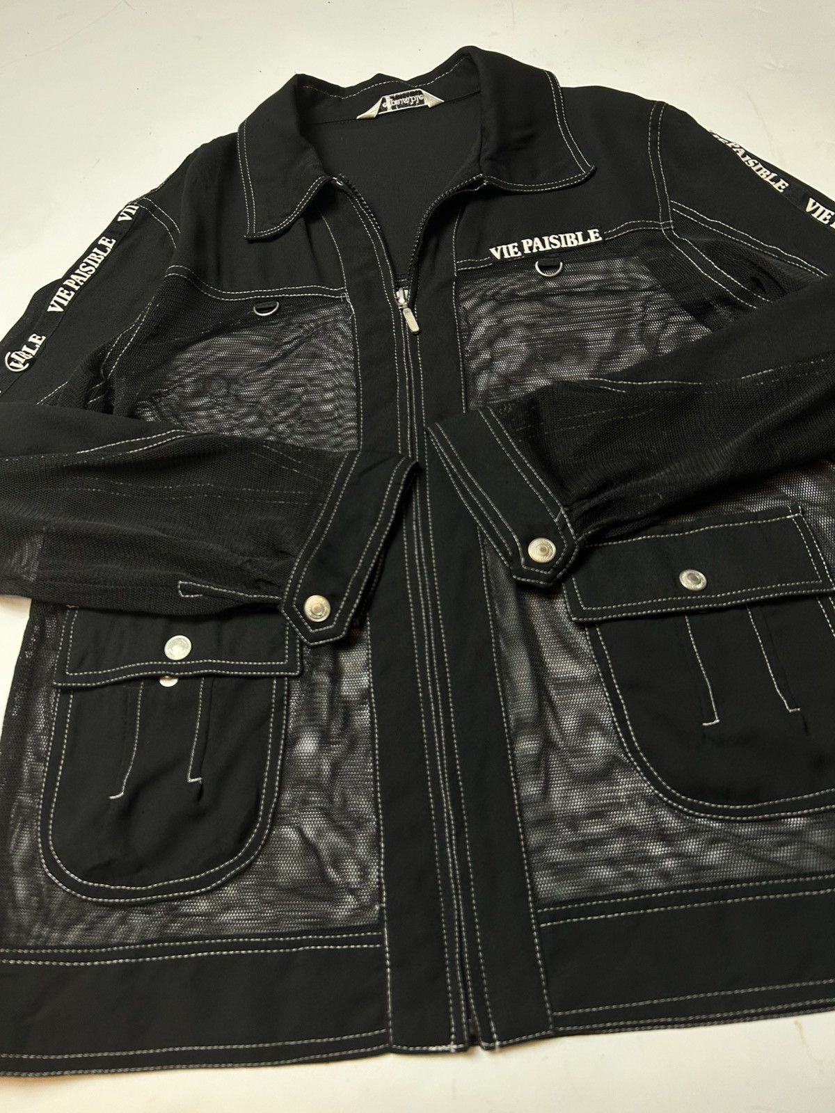 Hysteric Glamour × Japanese Brand VIE PAISIBLE MESH ZIPPER JACKET Size US M / EU 48-50 / 2 - 2 Thumbnail