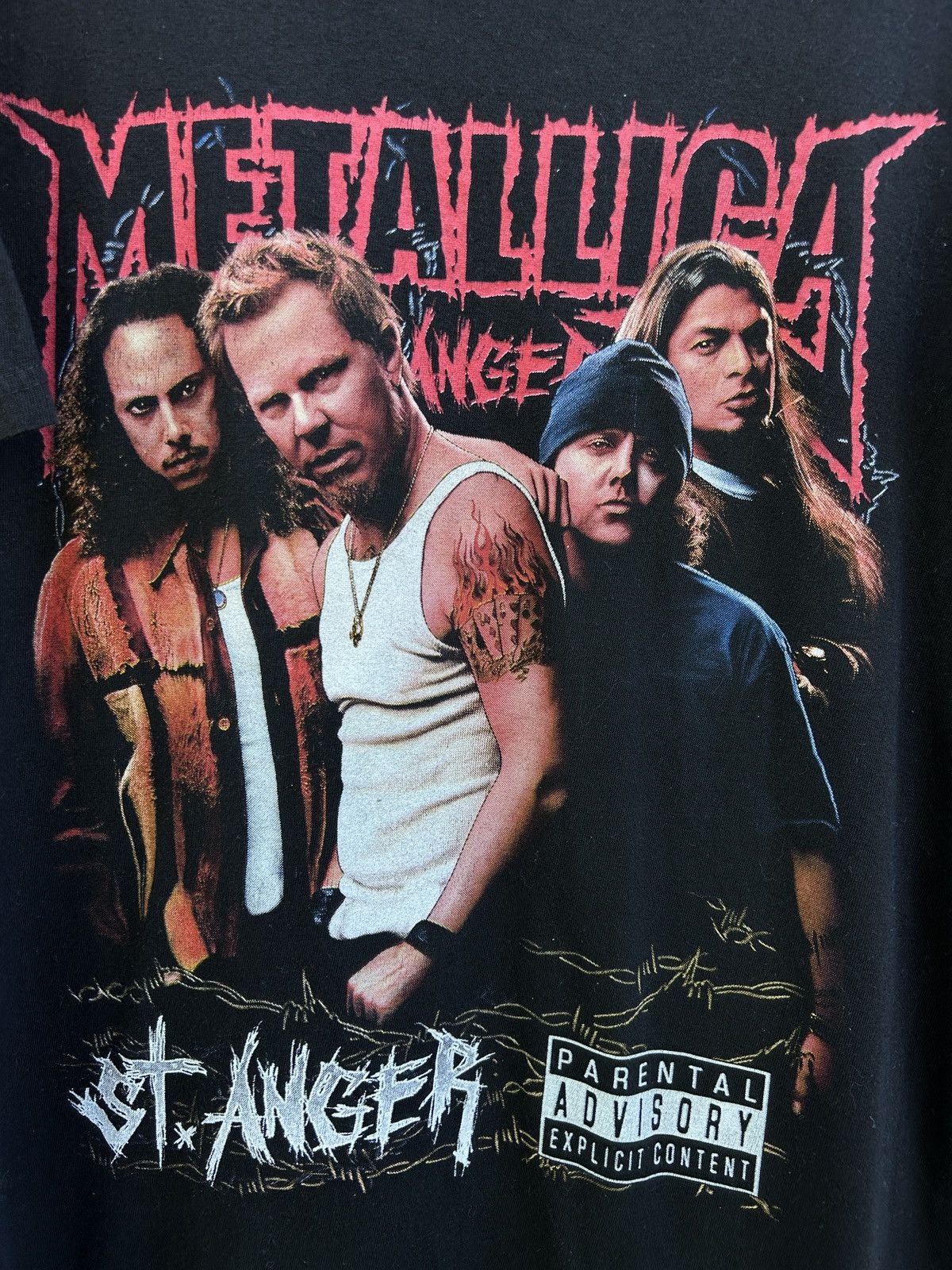 Band Tees Vintage Metallica St. Anger Bootleg T-Shirt In Black Size US M / EU 48-50 / 2 - 2 Thumbnail