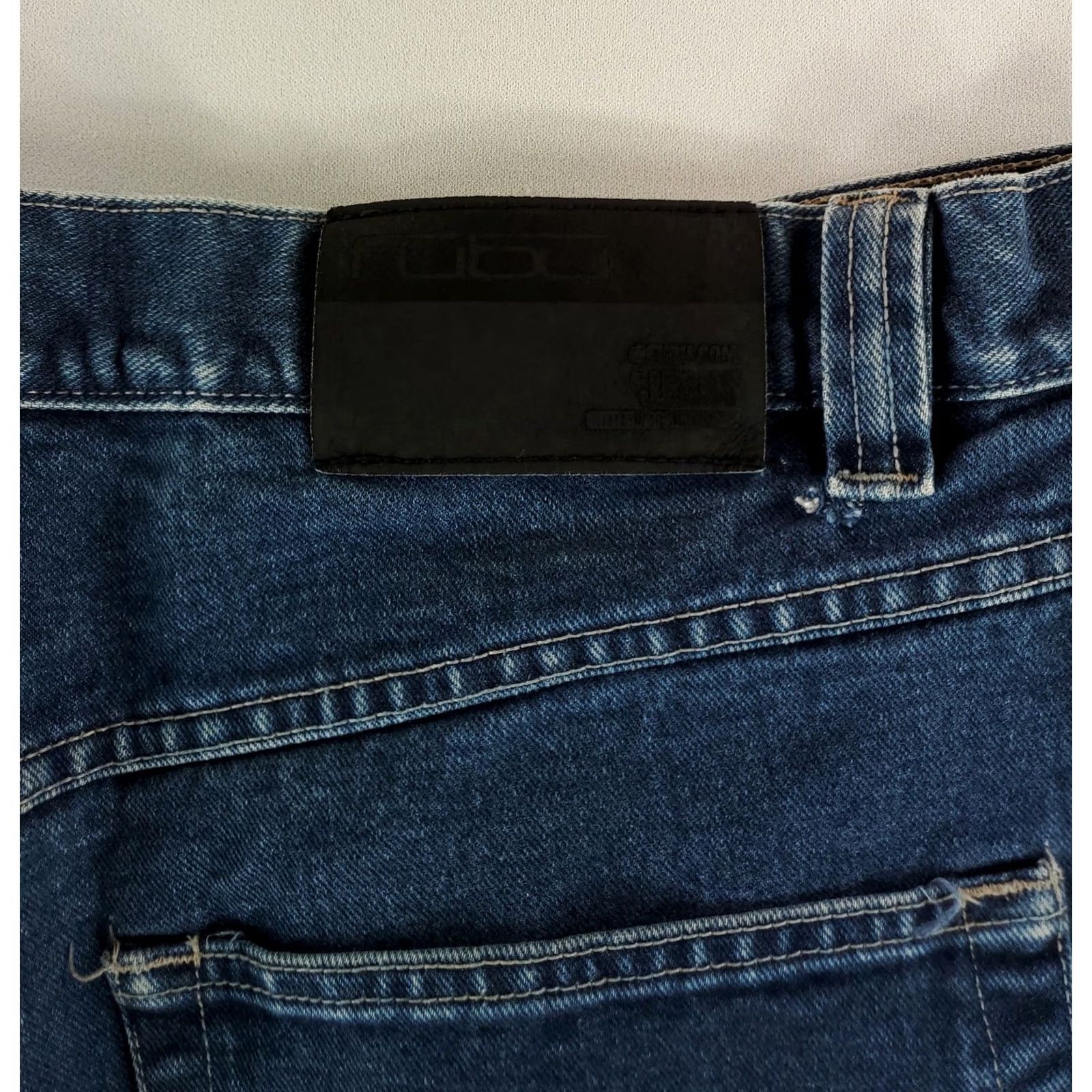 Fubu FUBU Jean Shorts Carpenter Blue Baggy 15 Inch Inseam 13 Inch Leg Opening Mens 40 Denim Jorts Blue Size US 40 / EU 56 - 8 Thumbnail