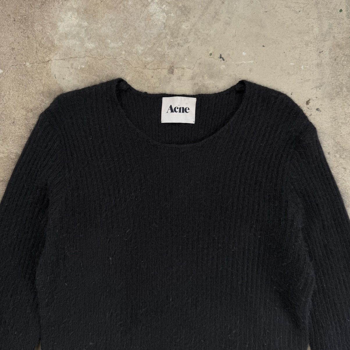 Acne Studios Acne Pasco AW11 Angora Black Sweater Size XS / US 0-2 / IT 36-38 - 3 Thumbnail