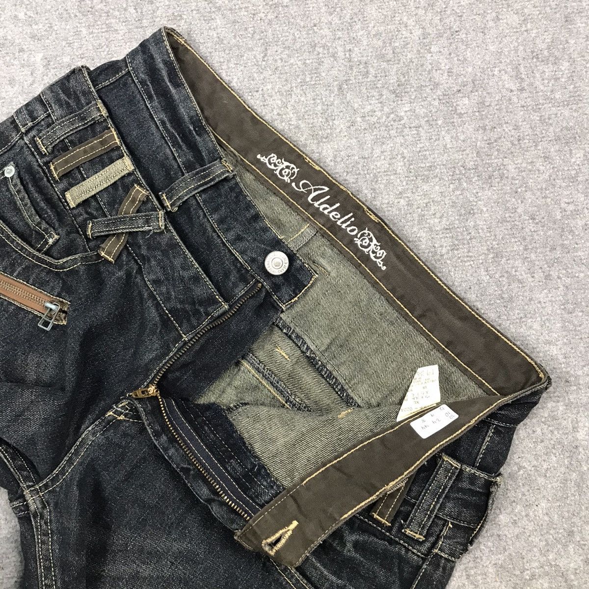 If Six Was Nine × Japanese Brand × Le Grande Bleu (L.G.B.) DOUBLE WAIST JAPANESE STYLE ALDELIO DENIM PANTS Size US 32 / EU 48 - 14 Thumbnail