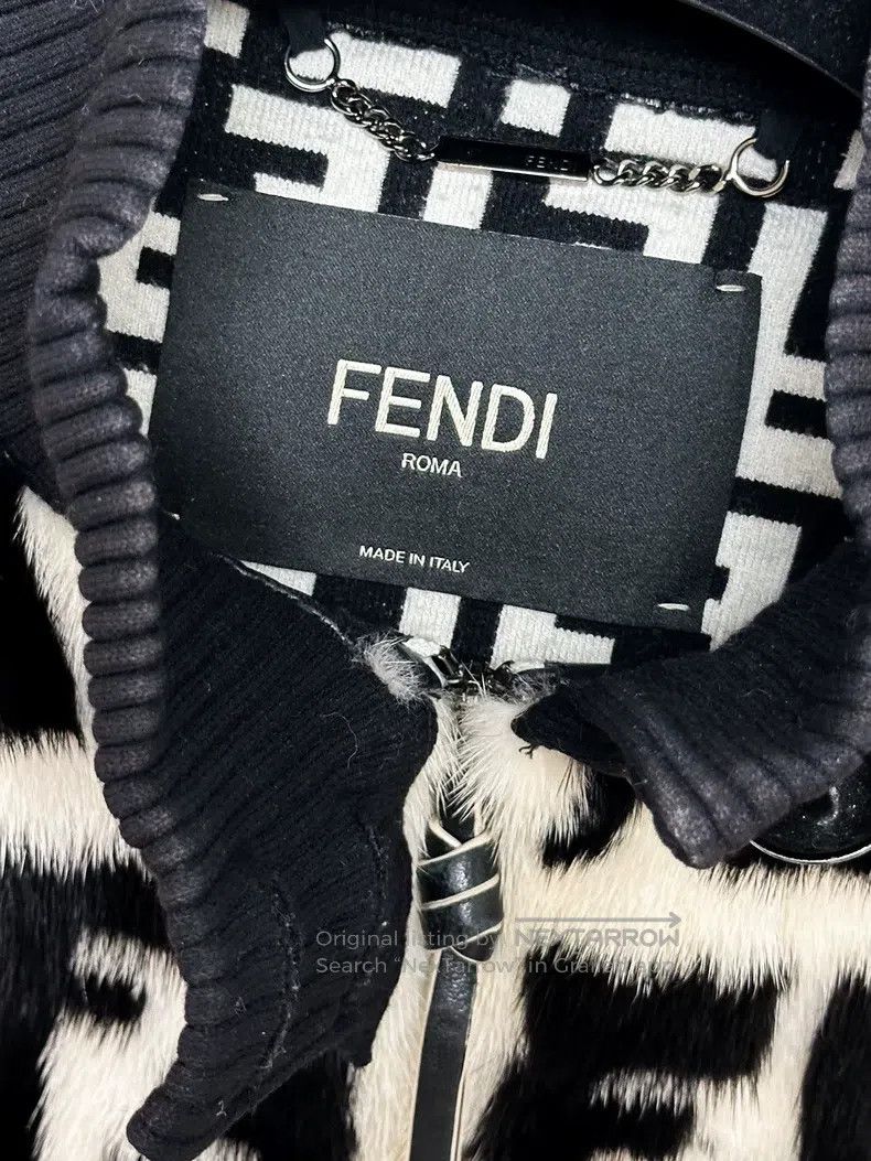 Fendi Fendi Black and white old flower double F full logo patter Size M / US 6-8 / IT 42-44 - 2 Thumbnail