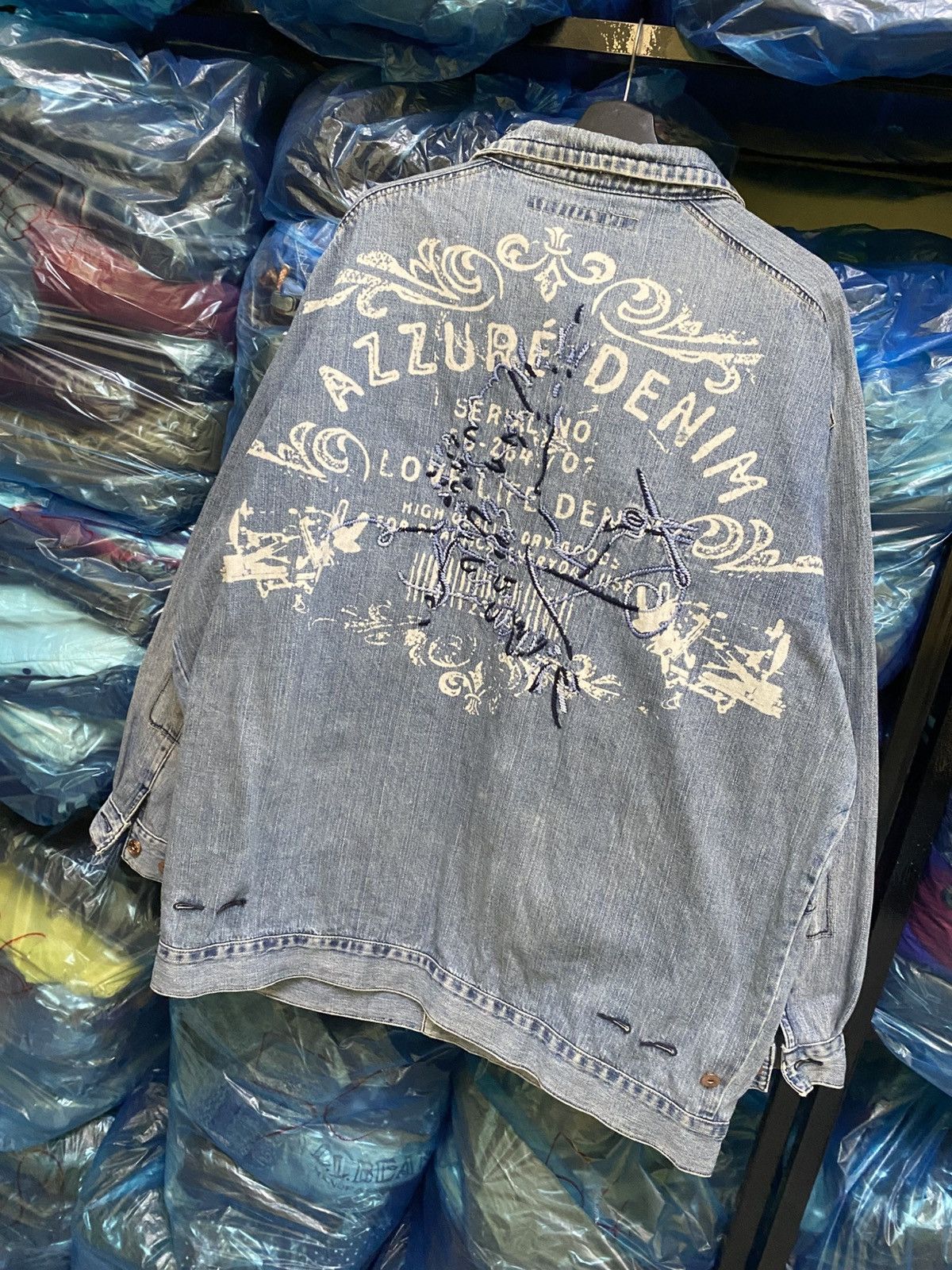 Other VINTAGE AZZURE JEAN CHORE JACKET Size US XXL / EU 58 / 5 - 2 Thumbnail