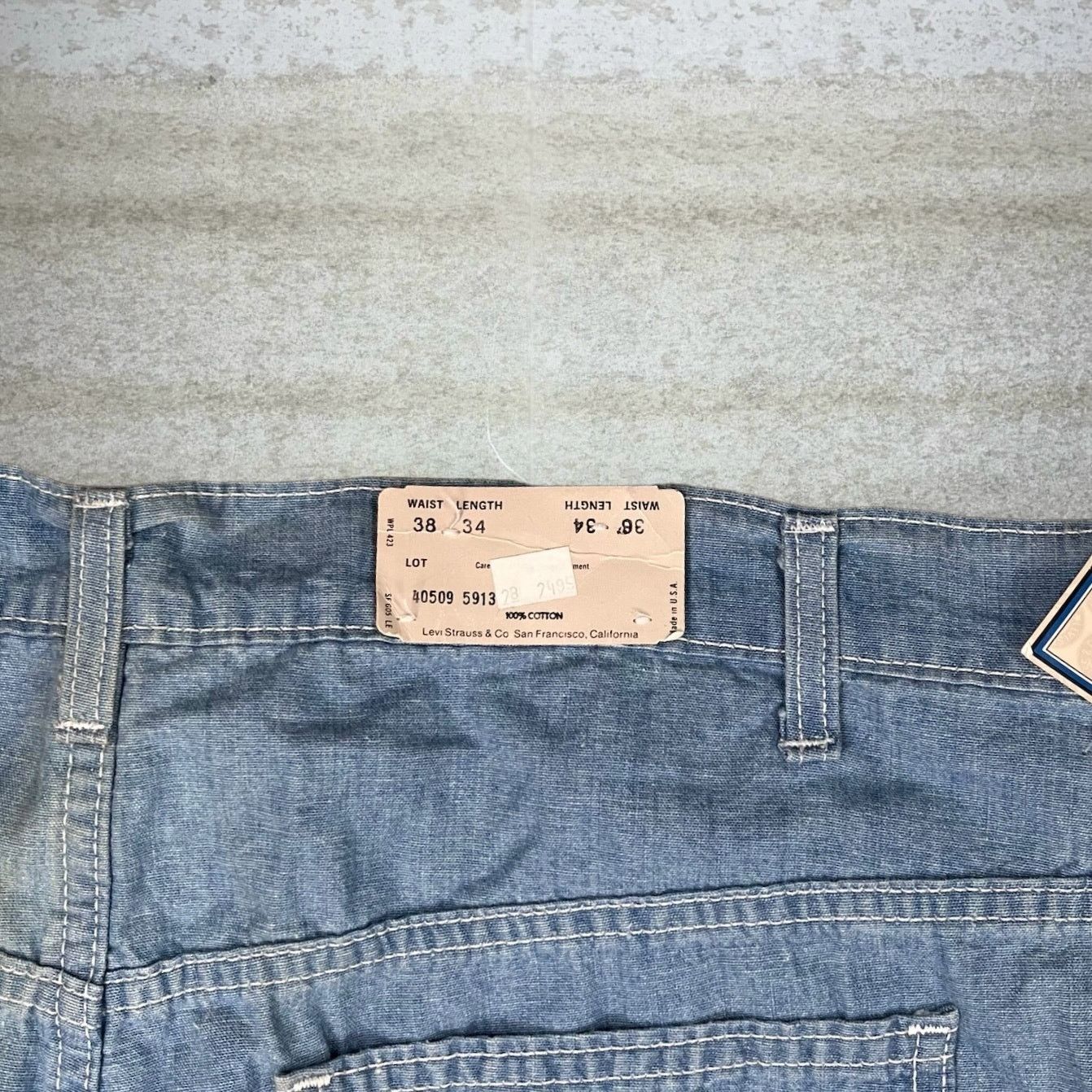 Levi's Vintage 90s Levis Jeans 38x34 Straight Regular Light Wash Size US 38 / EU 54 - 4 Thumbnail