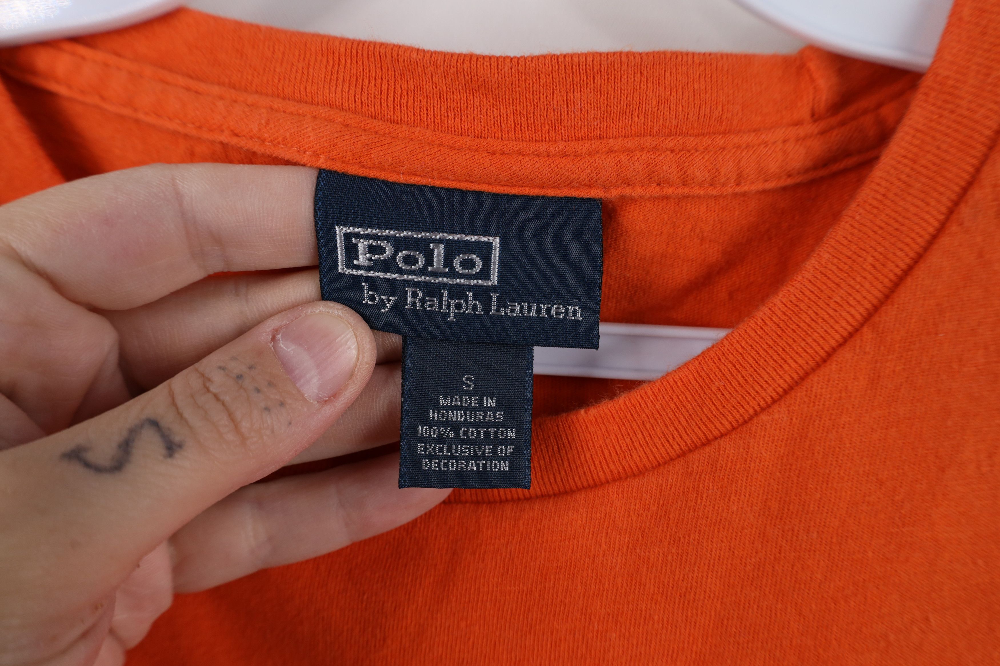 Ralph Lauren Vintage 90s Ralph Lauren Short Sleeve T-Shirt Orange Cotton Size US S / EU 44-46 / 1 - 9 Thumbnail