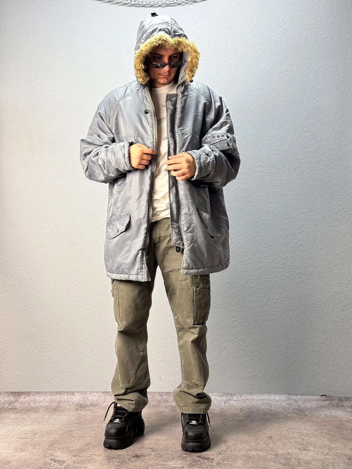 If Six Was Nine Avant Garde If Six Was Nine Style Jacket Fur Hood MA1 Size US XL / EU 56 / 4 - 2 Thumbnail