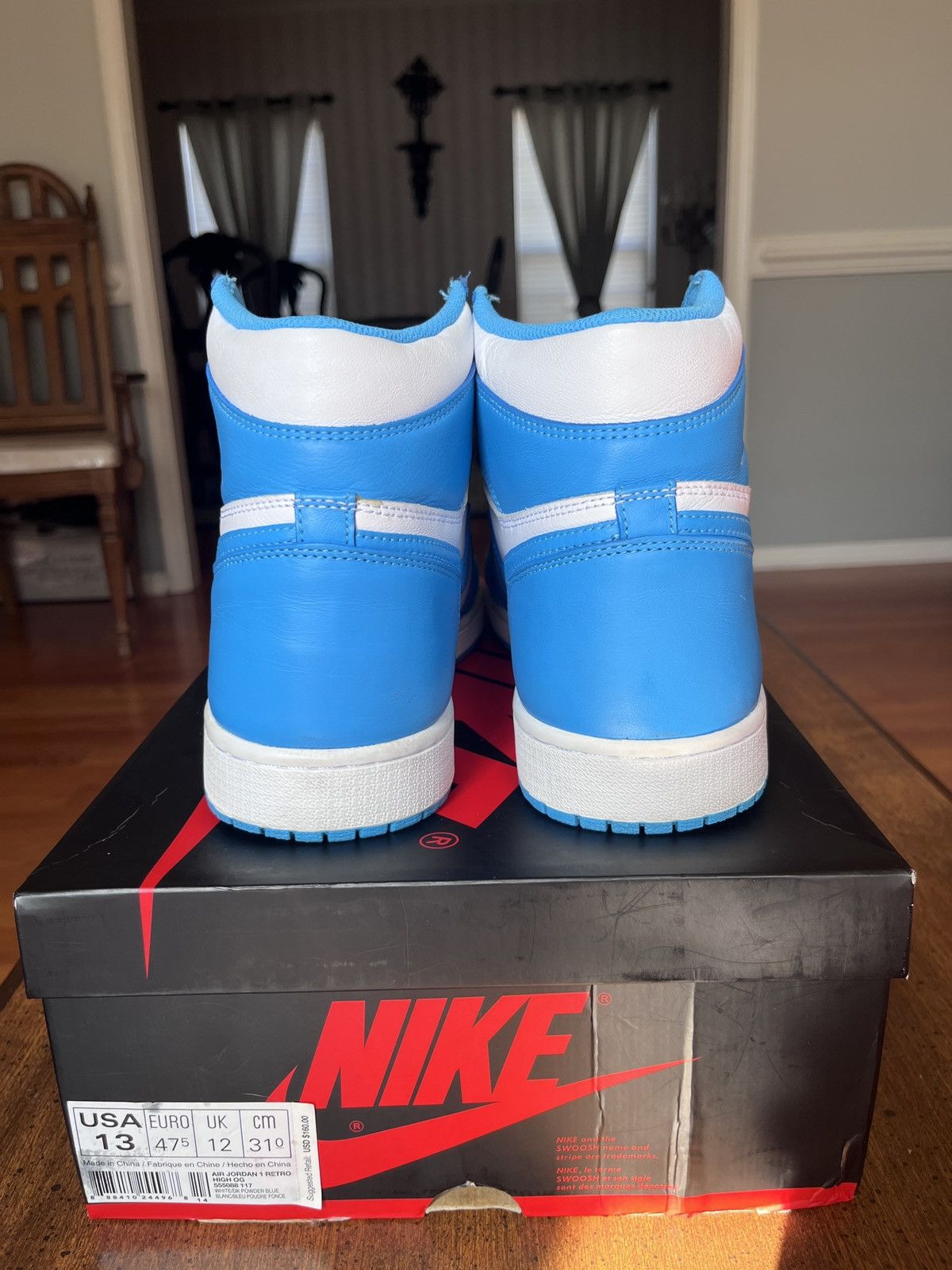 Jordan Brand × Nike Air Jordan 1 UNC Size US 13 / EU 46 - 5 Thumbnail
