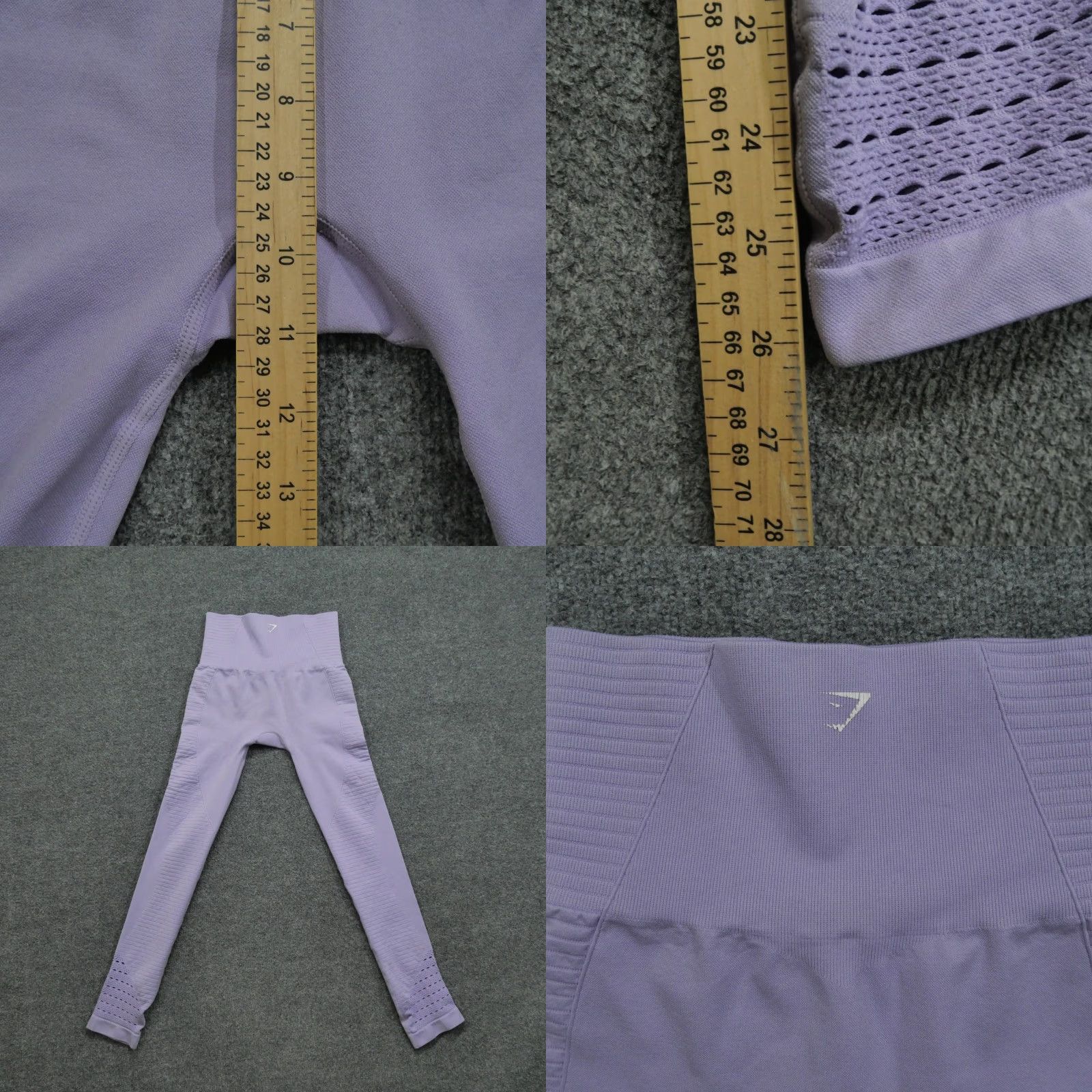 Gymshark GymShark Leggings Womens S Purple High Rise Yoga Pants Activewear Casual Size 28" / US 6 / IT 42 - 8 Thumbnail