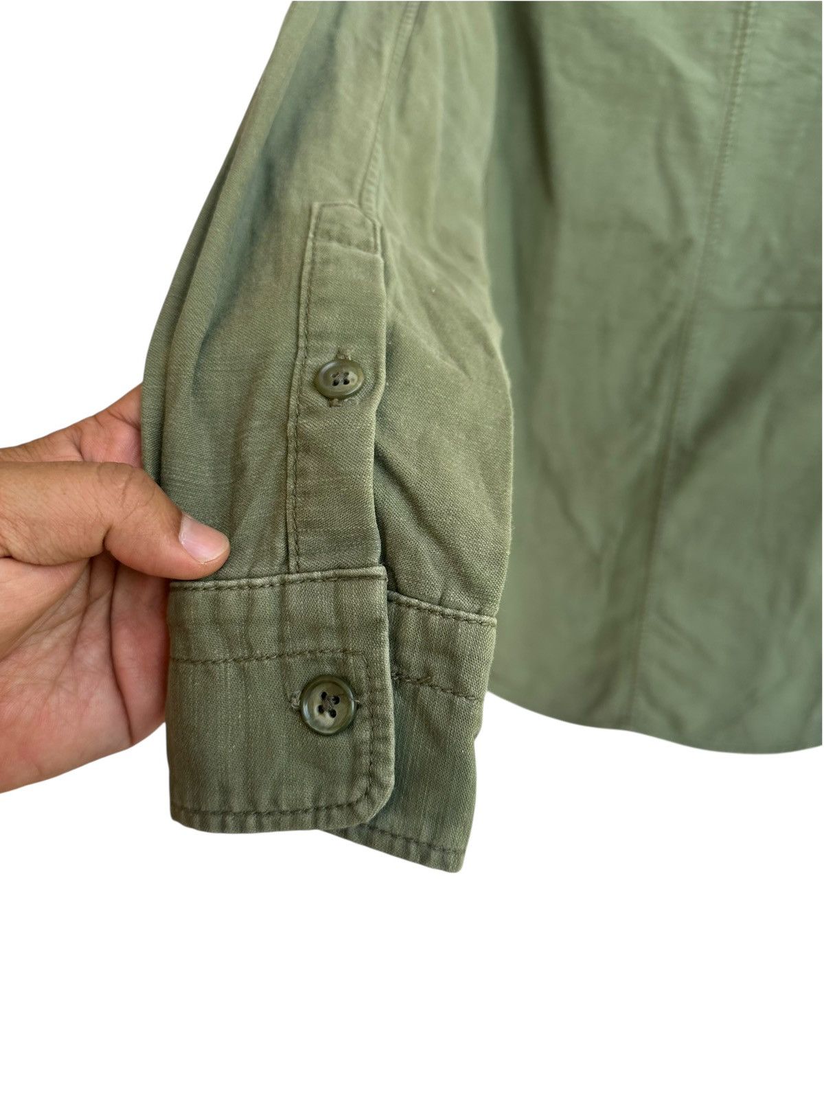 AZ by junhashimoto Az Jun Hashimoto Olive Green Shirt Size US M / EU 48-50 / 2 - 4 Thumbnail