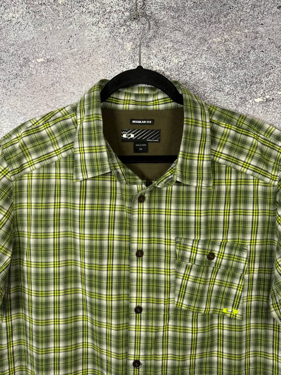 Oakley Vintage Oakley Plaid Check Green Shirt Button XL Size Size US XL / EU 56 / 4 - 3 Thumbnail