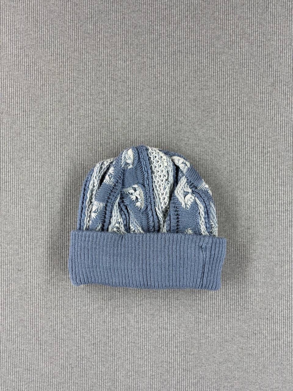 Coogi Coogi blue/white beanie cable knit hat rare 90s Size ONE SIZE - 3 Thumbnail