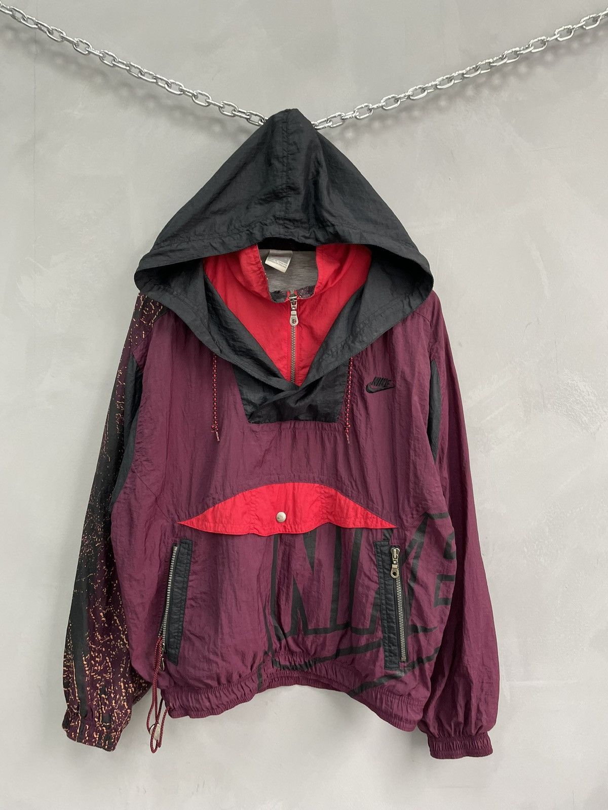 Nike Retro drill jacket anorak track hype travis style y2k Size US S / EU 44-46 / 1 - 1 Thumbnail