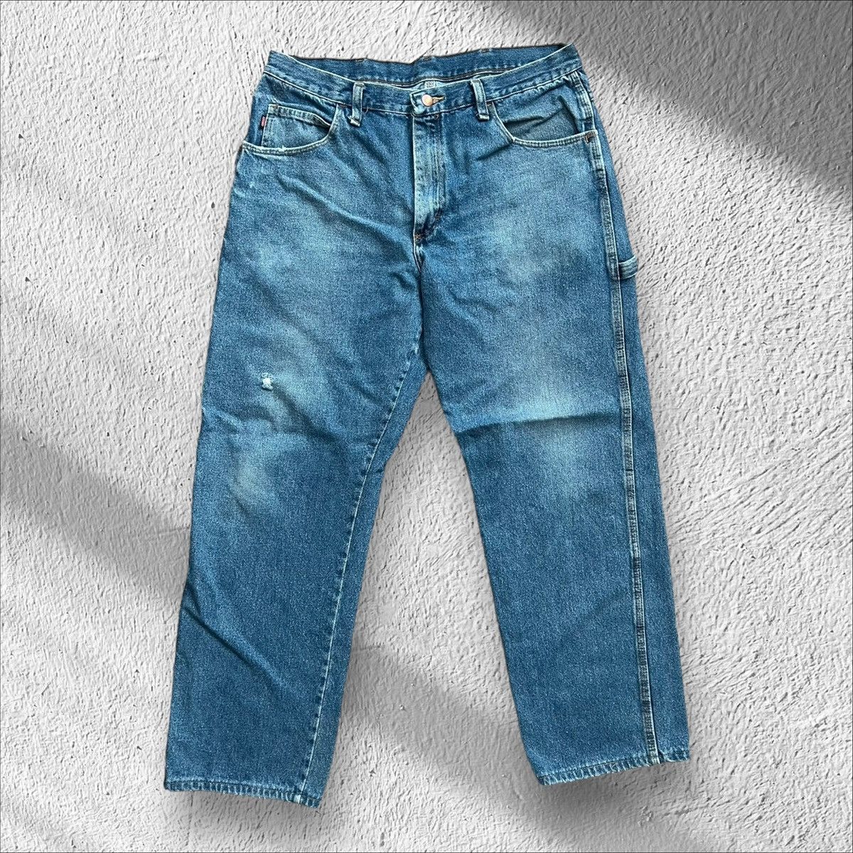 Red Kap Vintage Red Kap Carpenter Blue Jeans – Size 36x31 Size US 36 / EU 52 - 2 Thumbnail