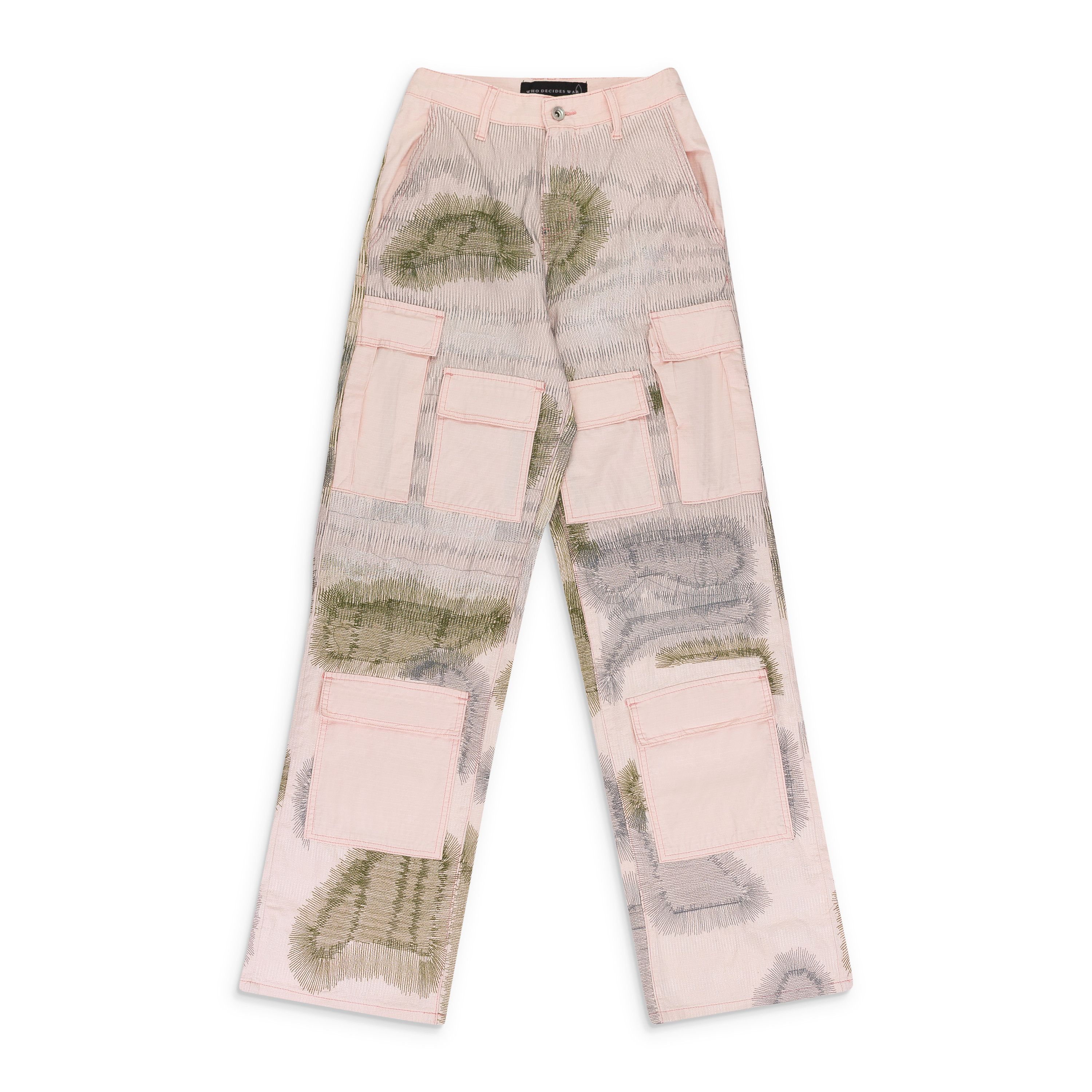 Who Decides War Who Decides War PINK DARNING POCKET PANTS SIZE 38 Size US 38 / EU 54 - 1 Thumbnail