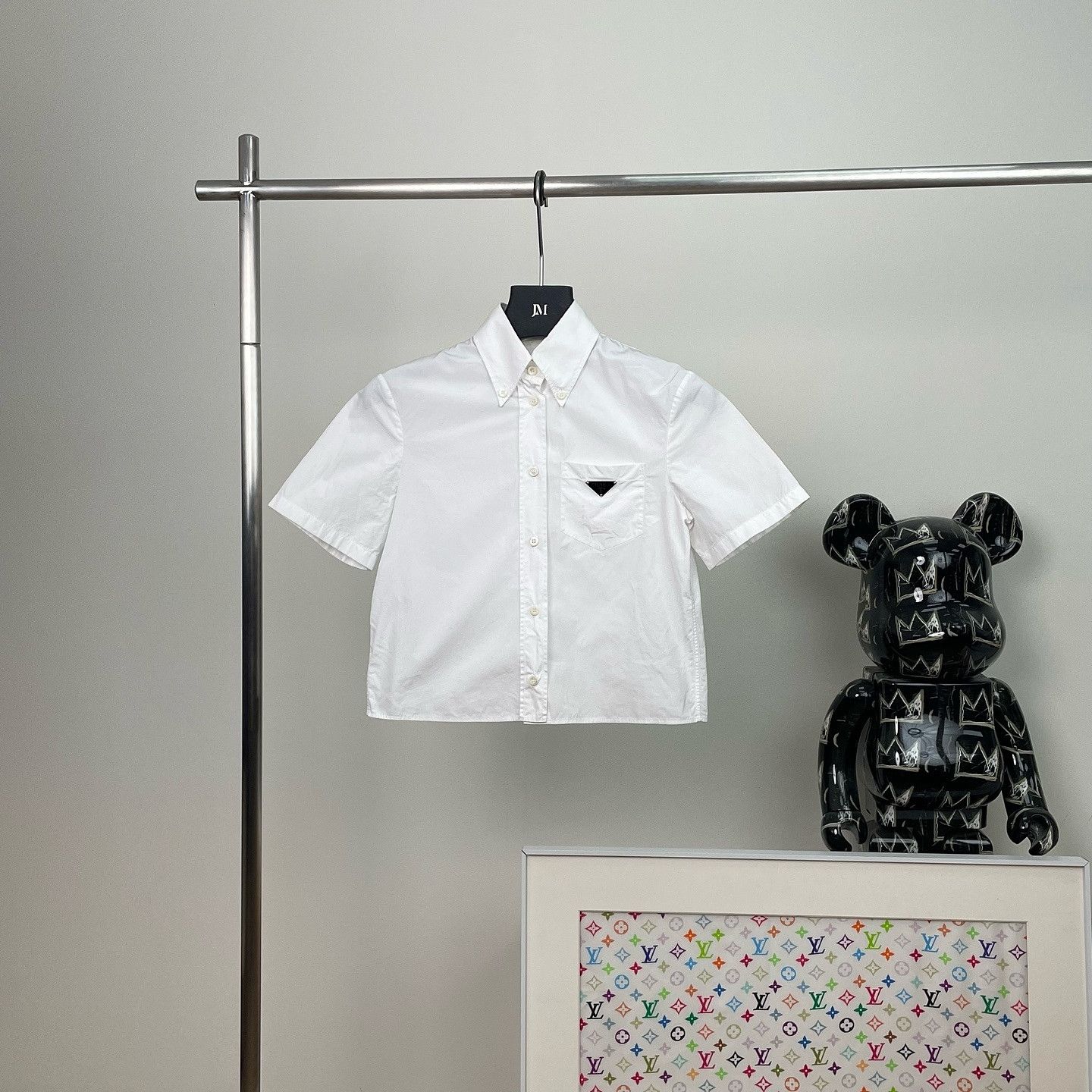 Prada Prada Triangle Logo Poplin Button Up Shirt Size 36 Size XS / US 0-2 / IT 36-38 - 1 Thumbnail
