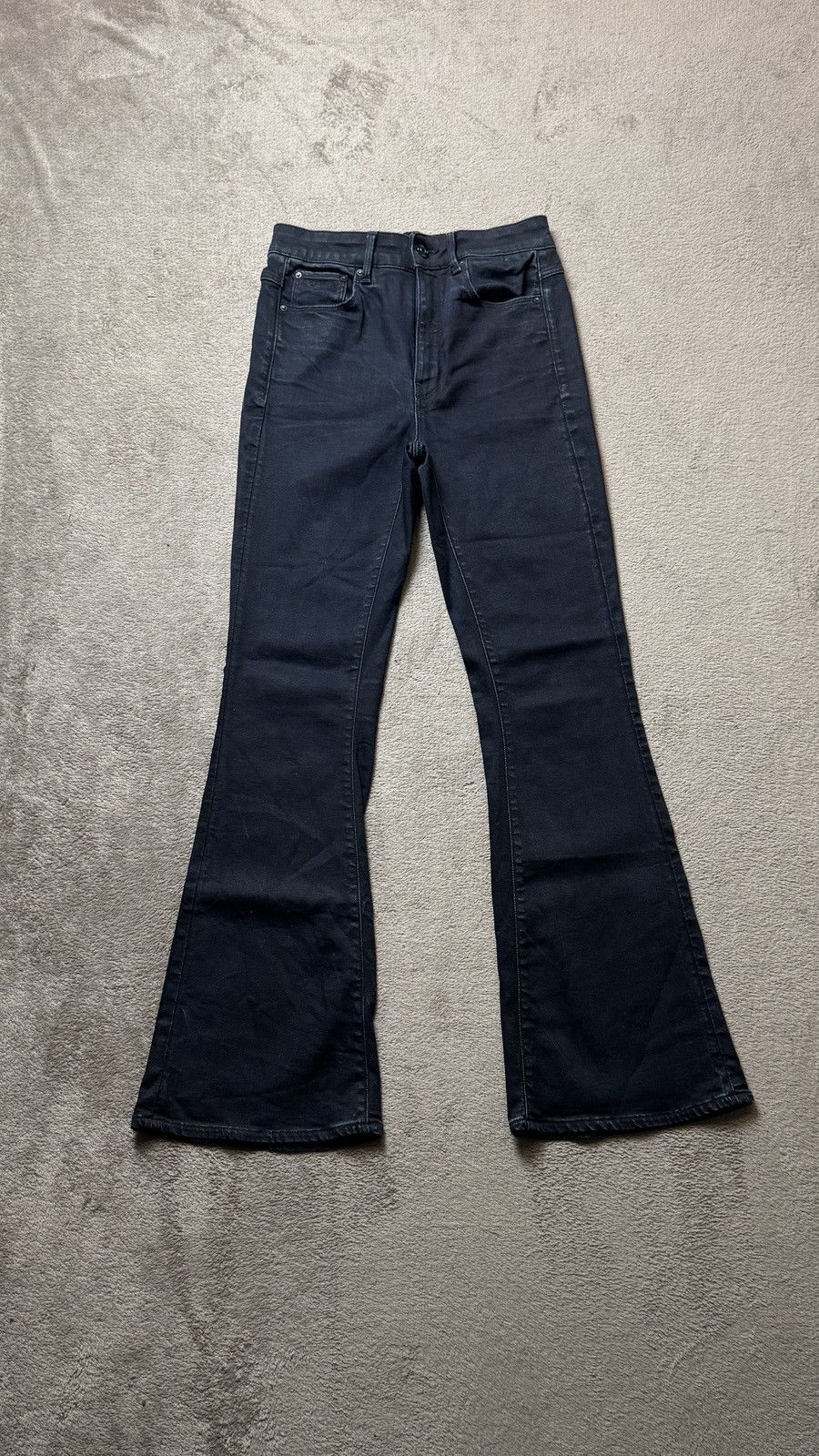 Le Grande Bleu (L.G.B.) Flared G-Star Triple Bootcut Black Jeans ifsixwasnine lgb Size 27" / US 4 / IT 40 - 1 Thumbnail