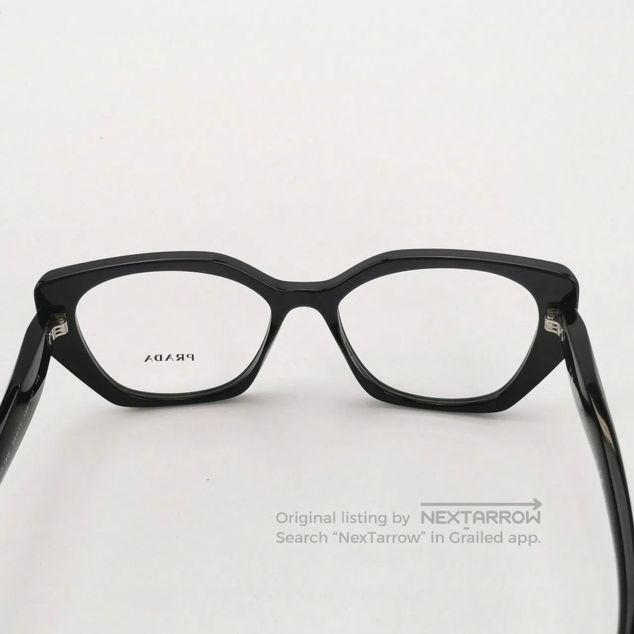 Prada Prada Black Logo Frame Glasses. Size ONE SIZE - 7 Thumbnail
