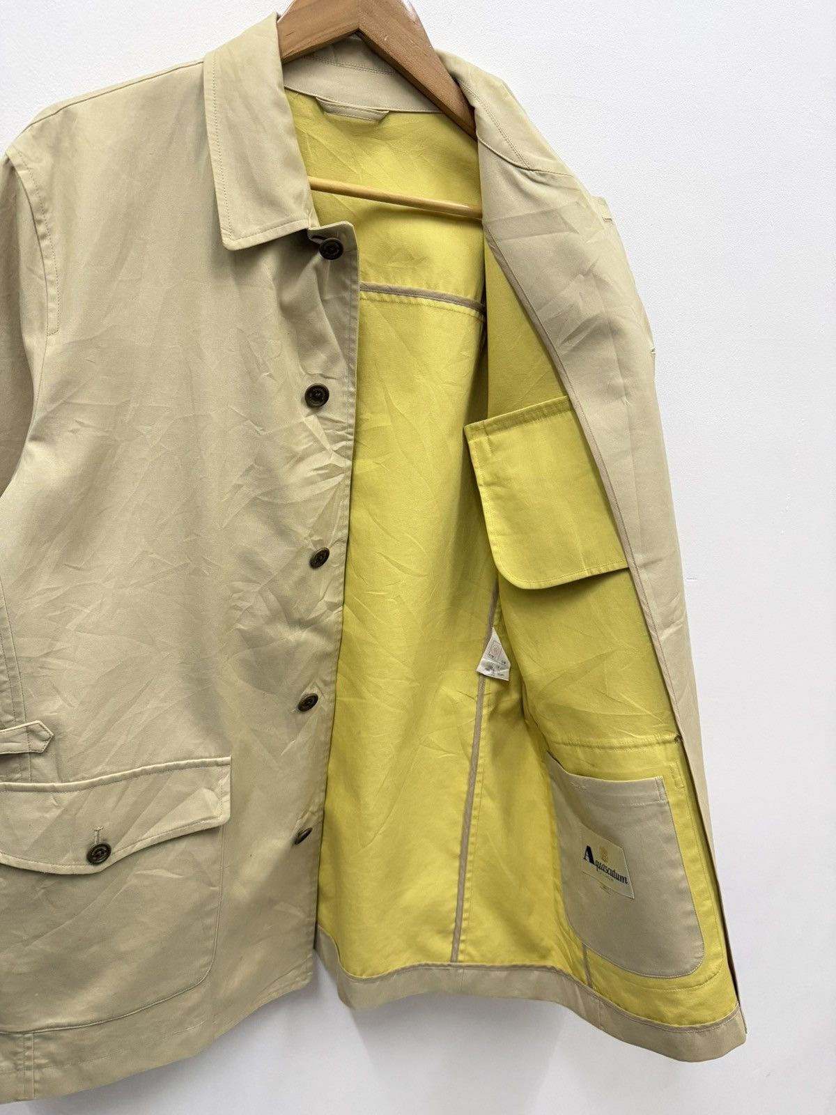 Aquascutum Aquascutum Beige Cotton Field Military Design Jacket Size US L / EU 52-54 / 3 - 10 Thumbnail