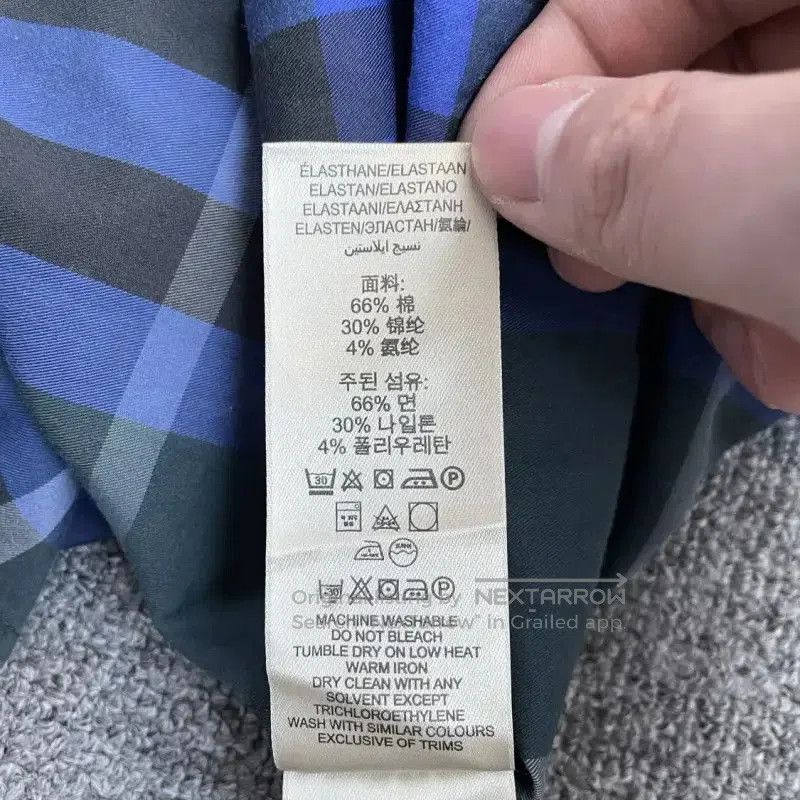 Burberry Burberry Men's L Blue Cotton Shirt. Size US L / EU 52-54 / 3 - 6 Thumbnail