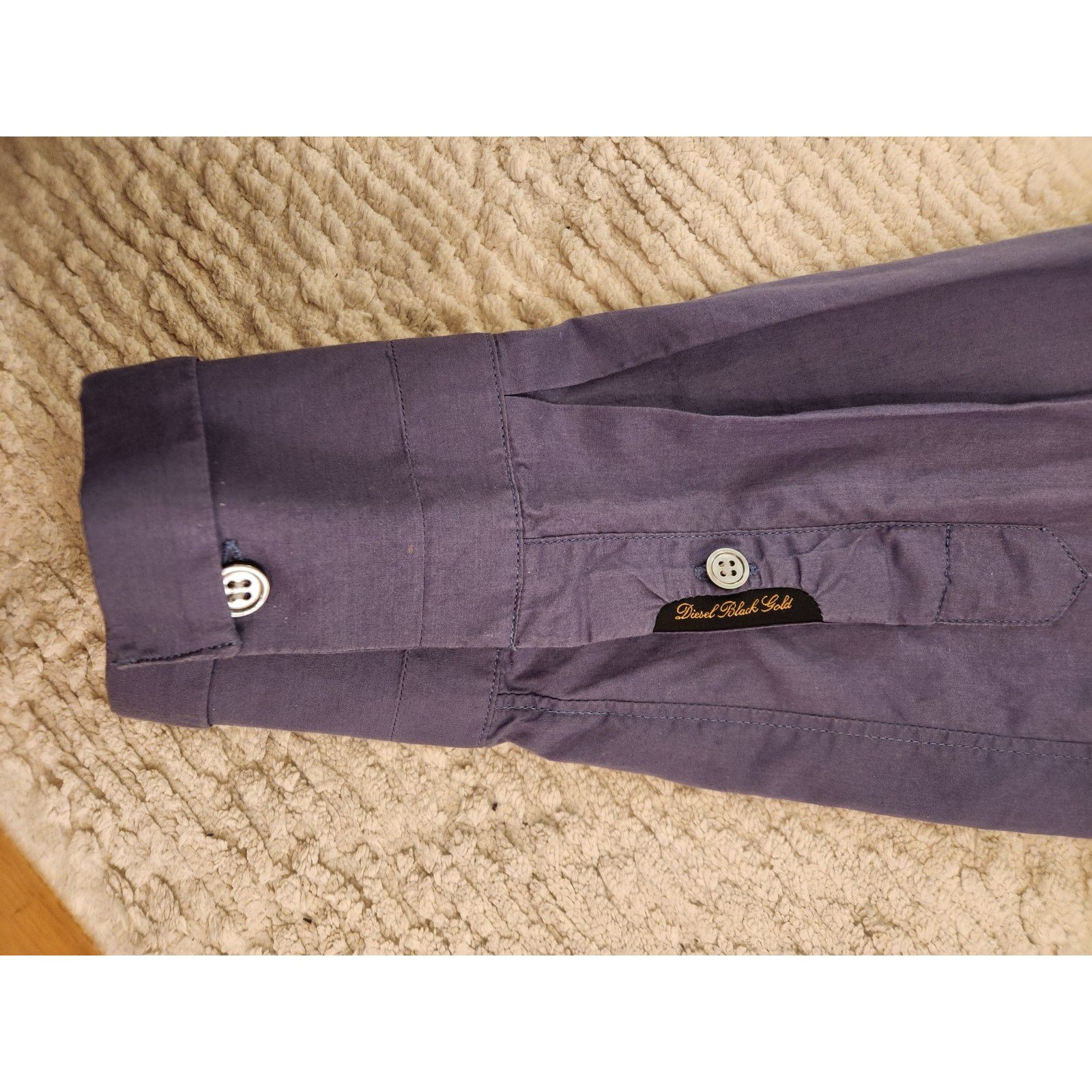 Diesel Black Gold Diesel Black Gold Men’s Cotton Shirt (Slate Blue) Size US S / EU 44-46 / 1 - 4 Thumbnail