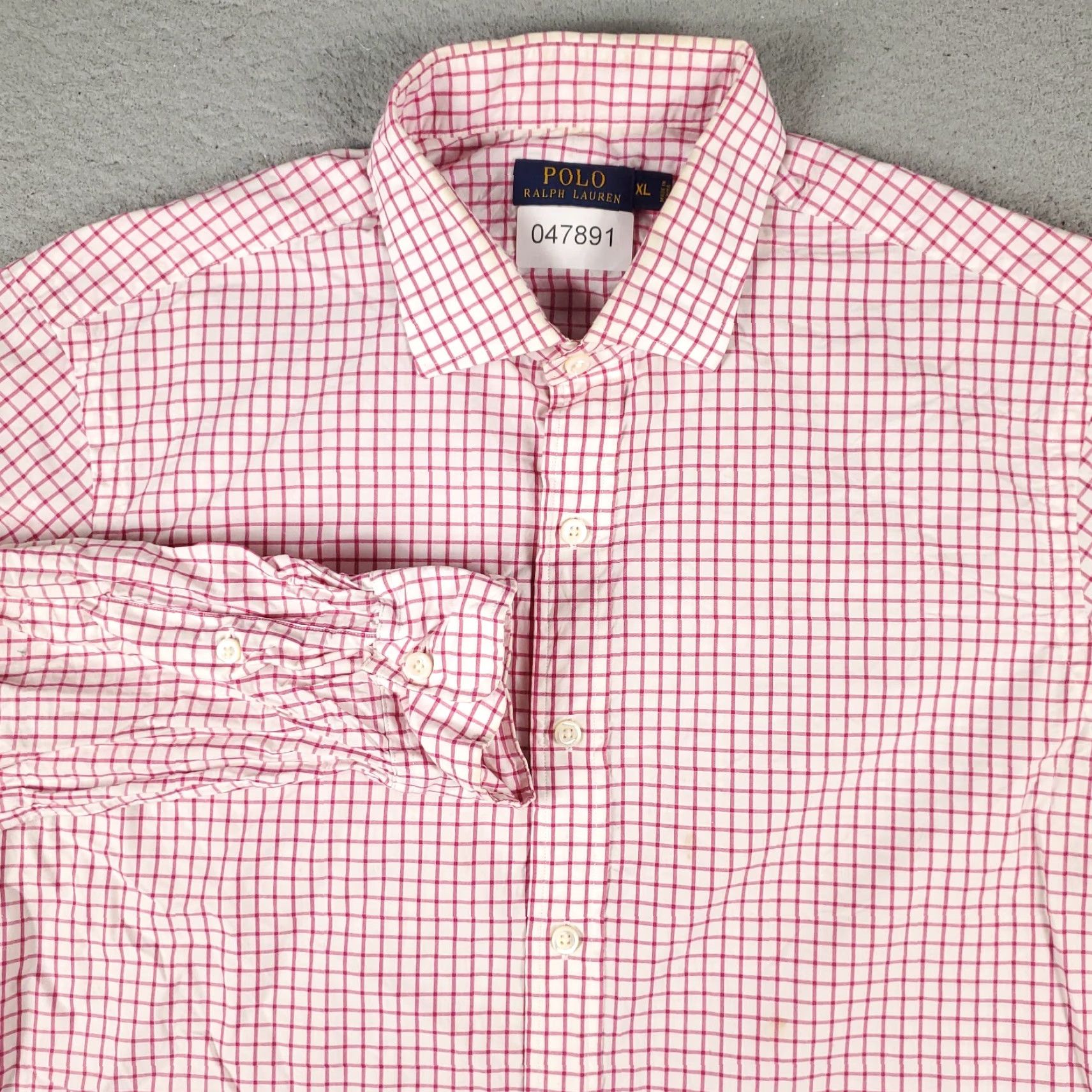 Ralph Lauren Ralph Lauren Shirt Mens XL Pink Check Button-Down Long Sleeve Casual Formal Vintage-Style 2000s Mens XL Pink Checkered Cotton Shirt Size US XL / EU 56 / 4 - 2 Thumbnail