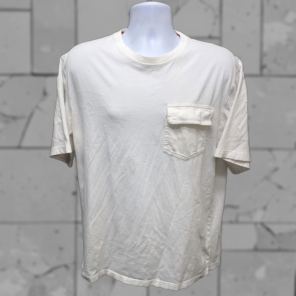 CO Duluth Trading Co Mens T-Shirt Shirt Short Sleeve Size M White Cotton Spillfighter Longtail Regular Fit Mens Size US M / EU 48-50 / 2 - 1 Thumbnail