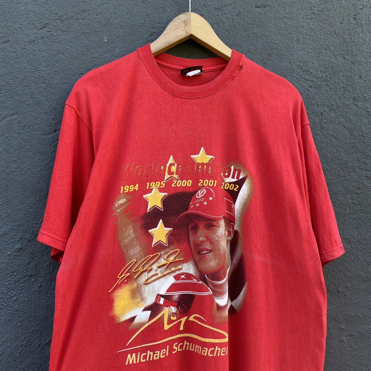 Formula 1 Vintage Faded Y2K Michael Schumacher World Champion ERD TEE Size US L / EU 52-54 / 3 - 2 Thumbnail