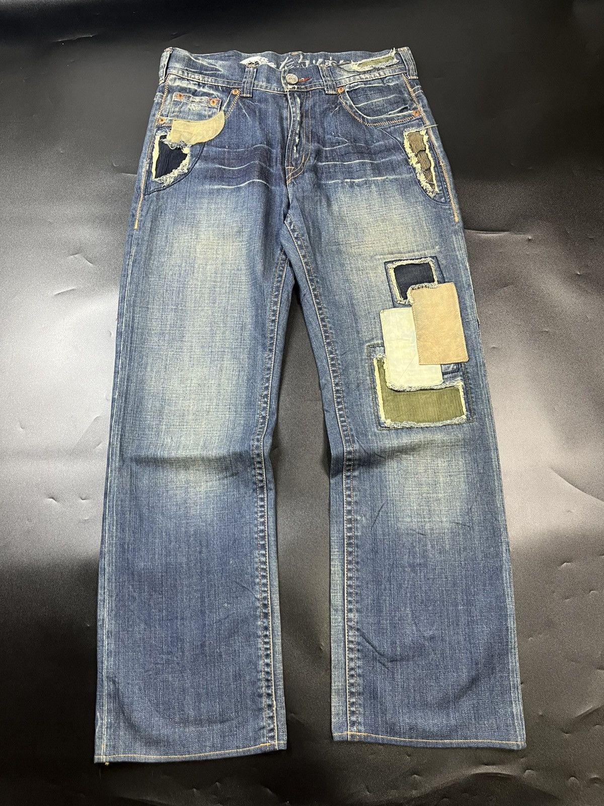 Hysteric Glamour japanese Osaka Big Train patchwork Suede Size US 34 / EU 50 - 2 Thumbnail